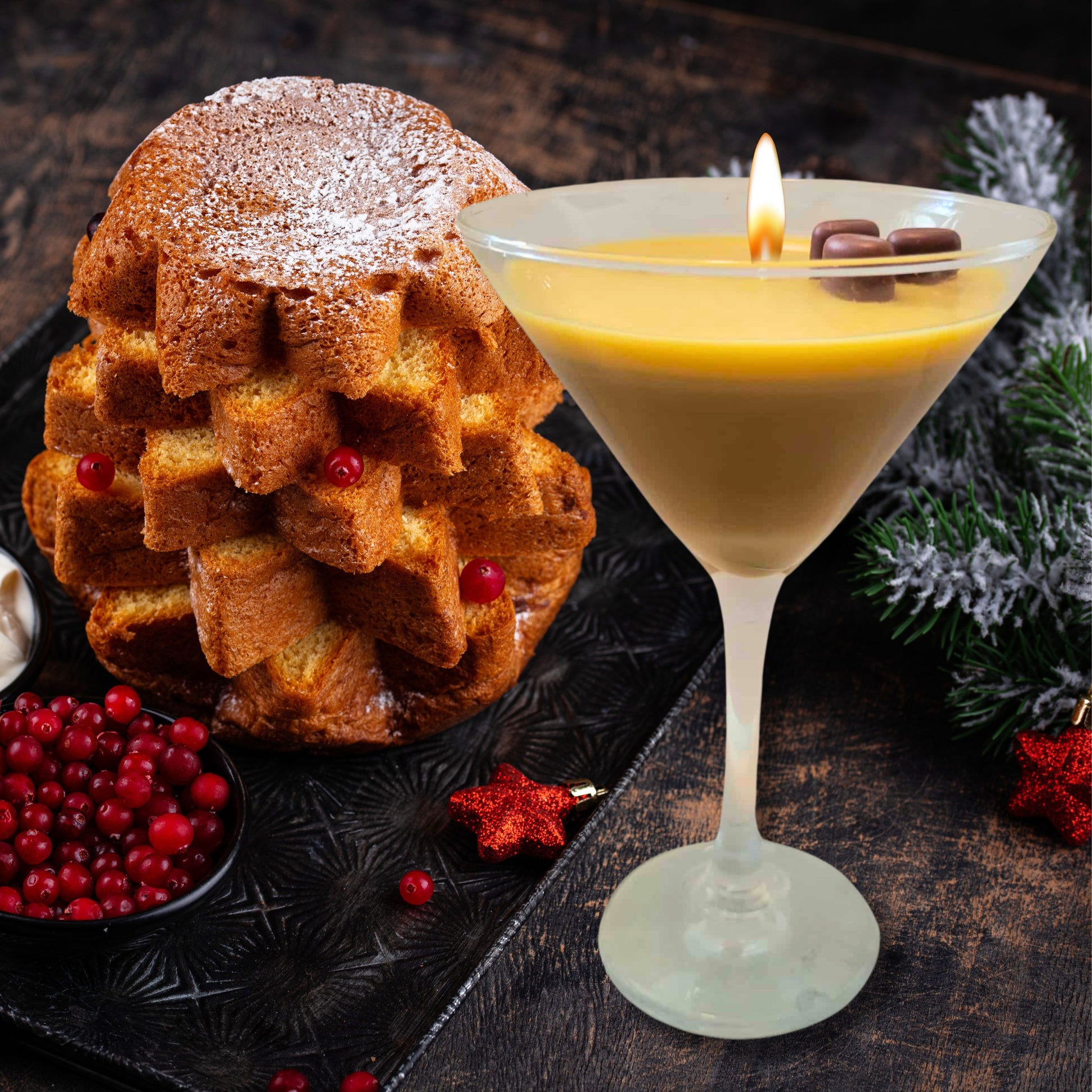 Cafe Delights Chocolate Martini Scented Soy Wax Candle