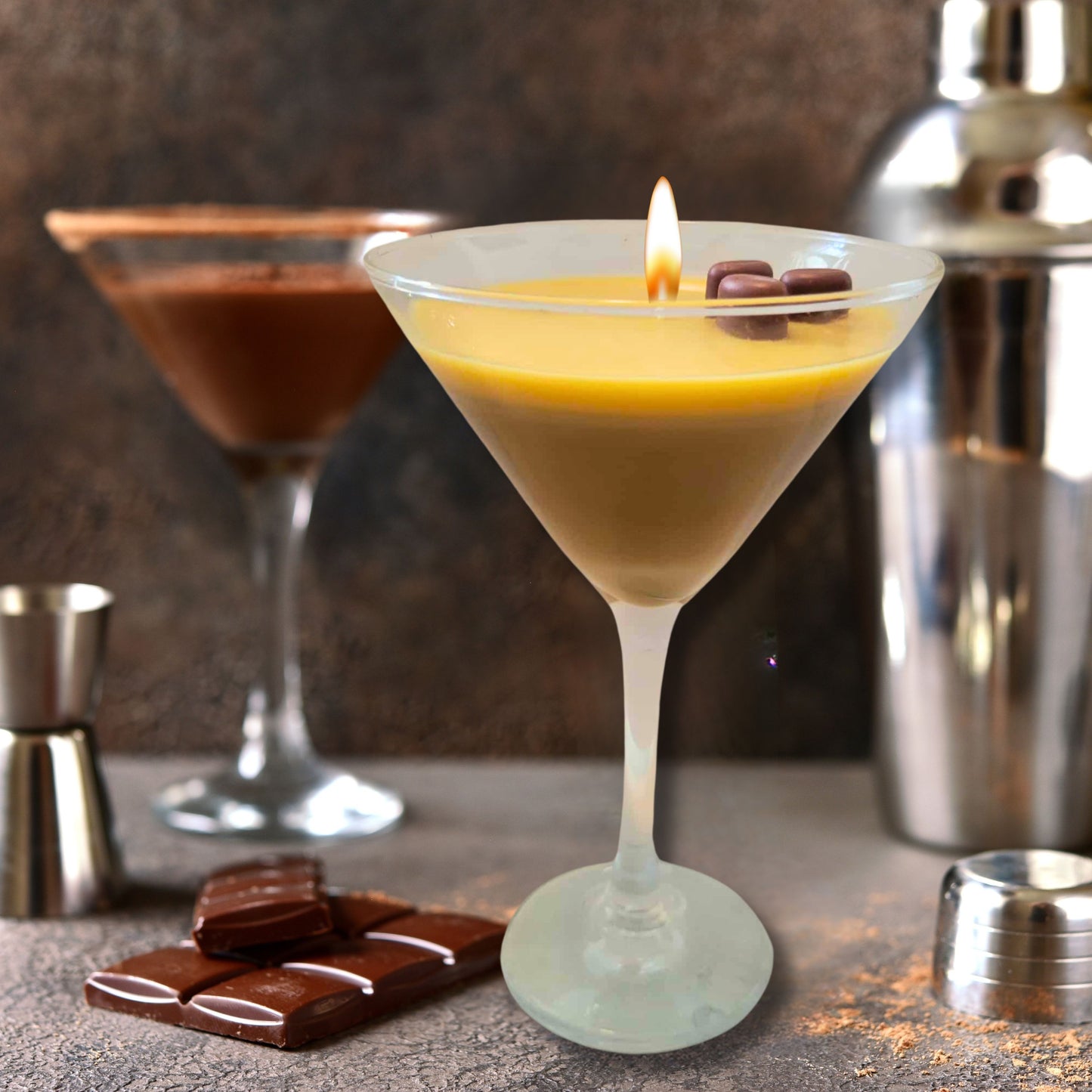 Cafe Delights Chocolate Martini Scented Soy Wax Candle