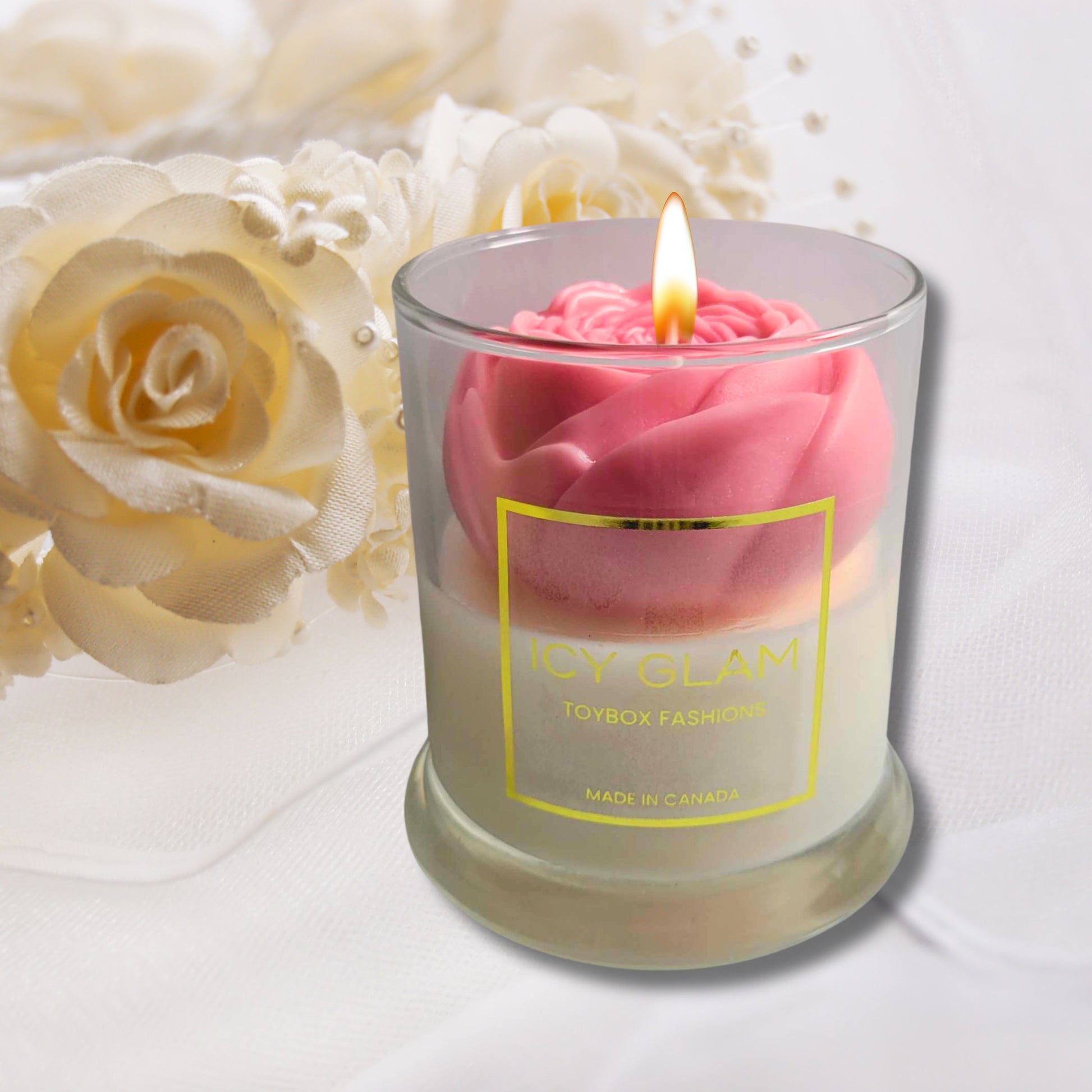 Scented Peony Soy Wax Candle