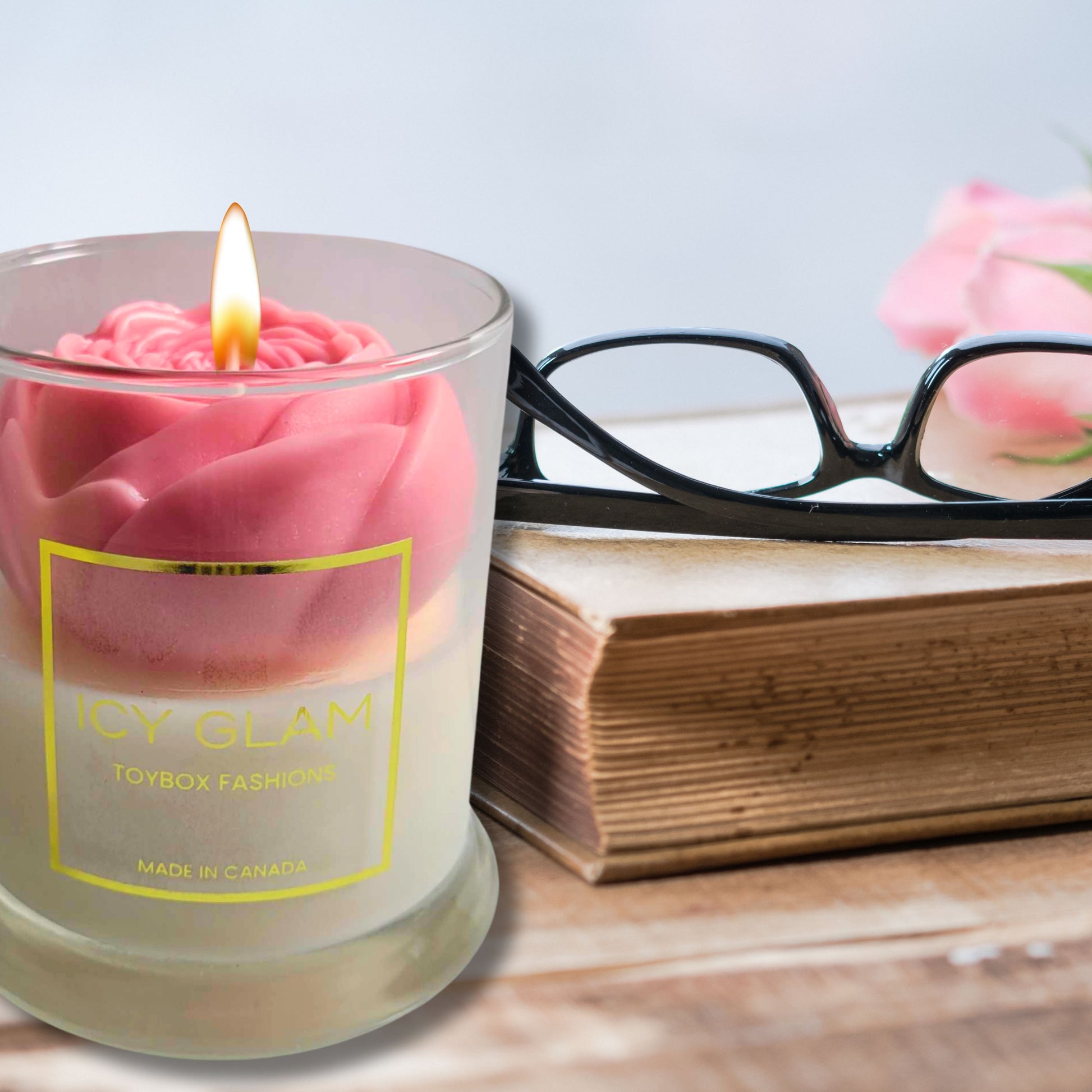 Scented Peony Soy Wax Candle
