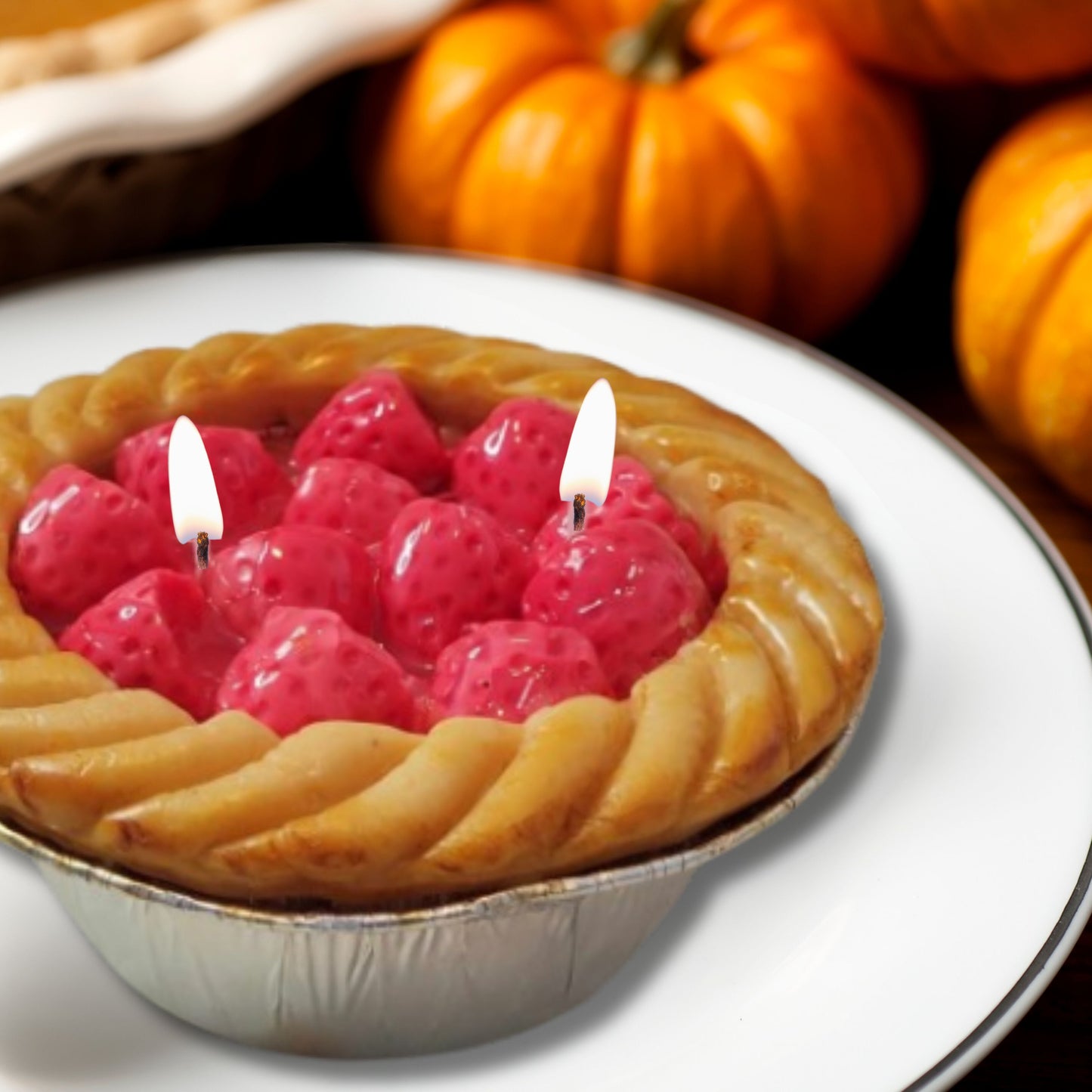 Cafe Delights Strawberry Pie Scented Soy Wax Candle