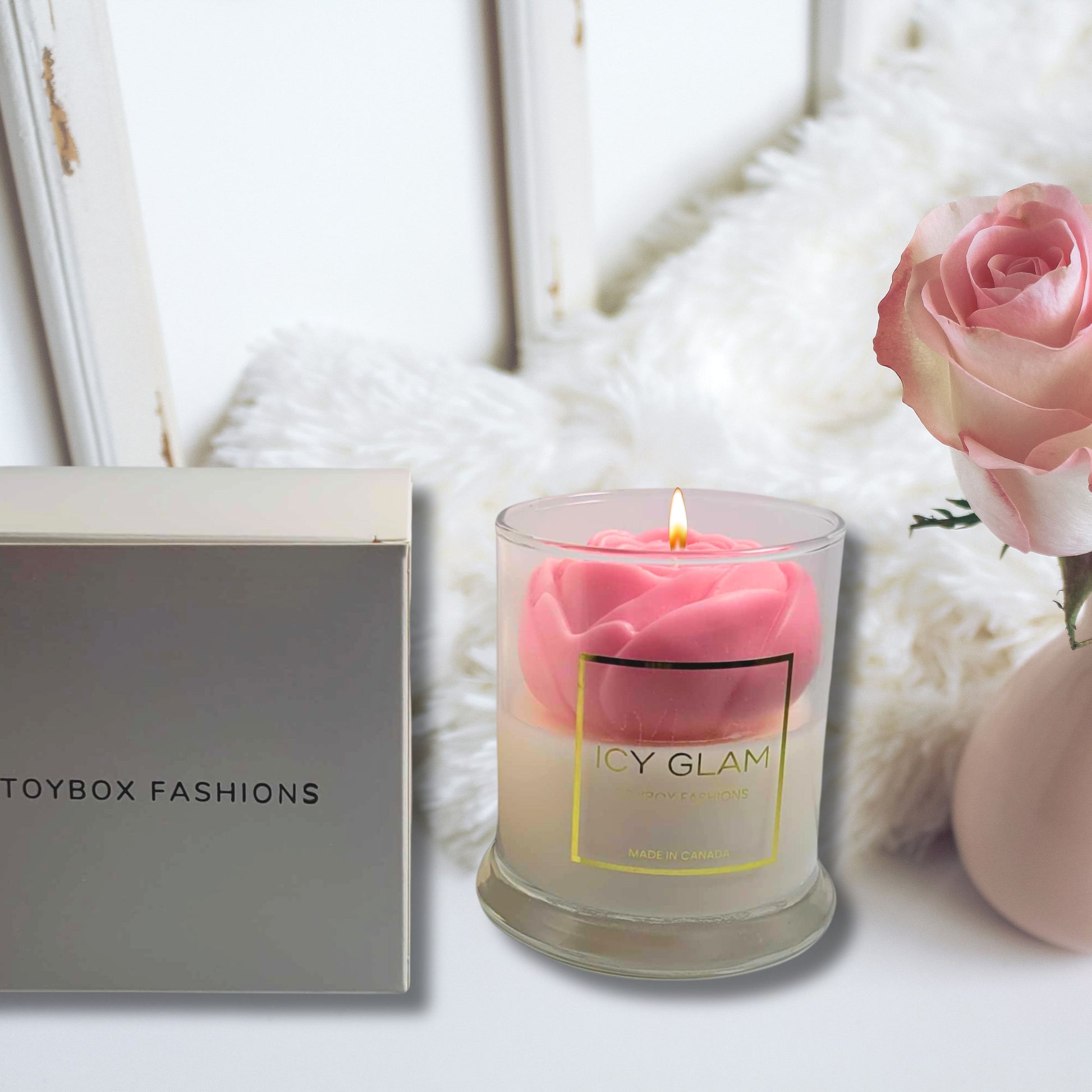 Scented Peony Soy Wax Candle