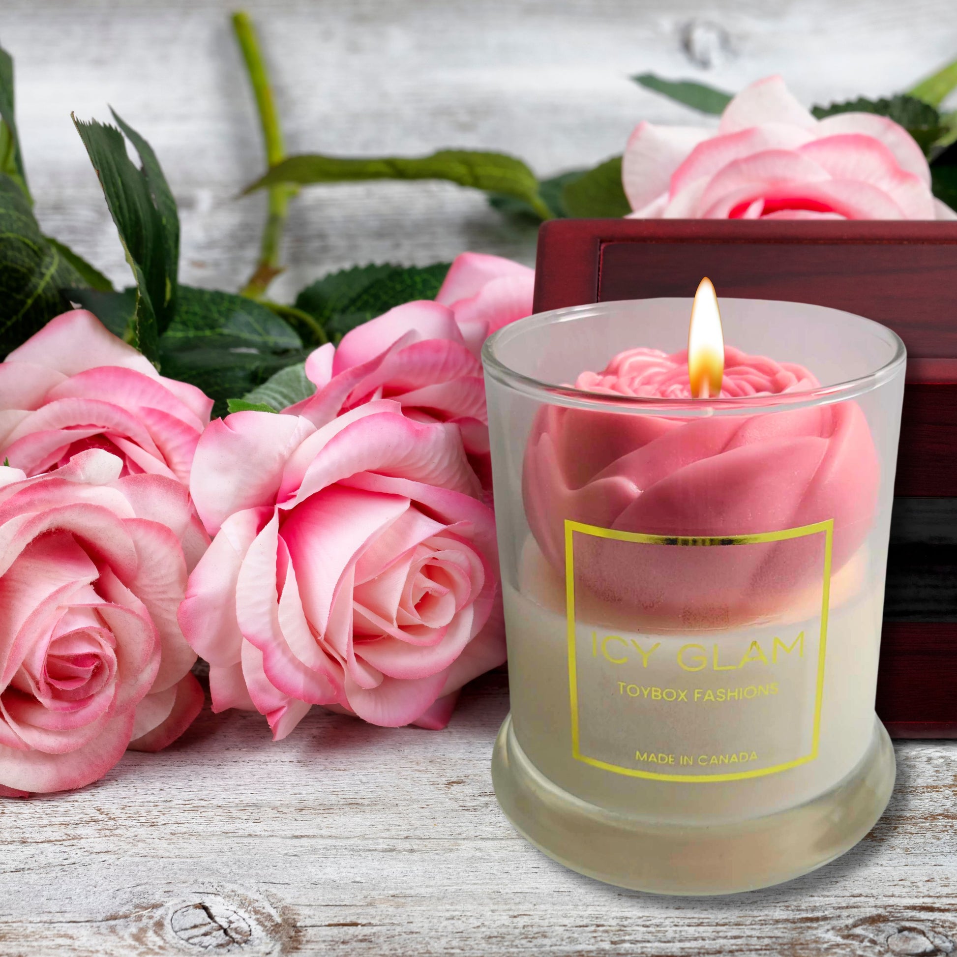 Scented Peony Soy Wax Candle