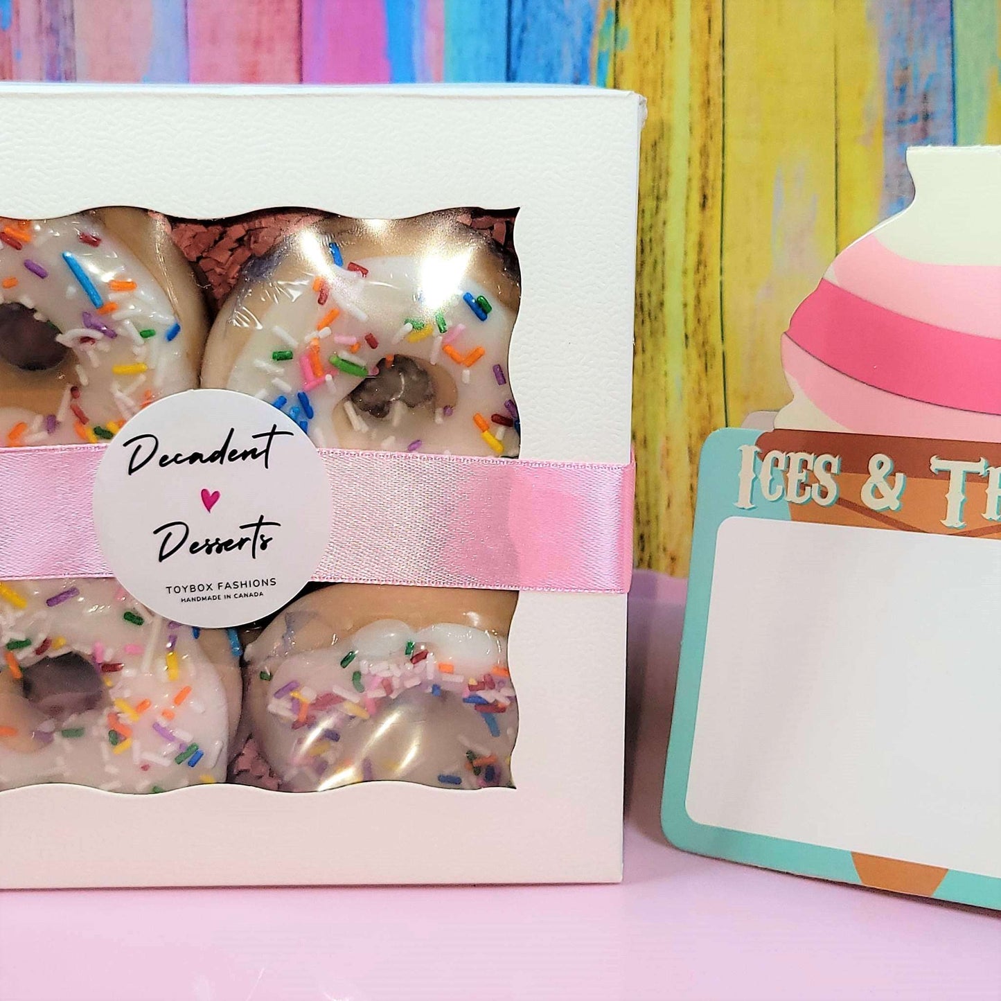 Cafe Delights Confetti Birthday Cake Donut Scented Soy Wax Melts 50 ml/ 1.7 oz