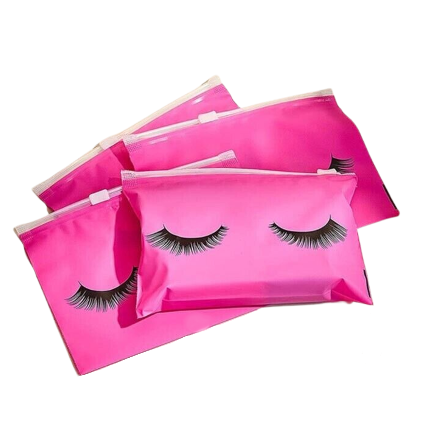 Hot Pink Lash Kit Eyelashes Makeup Bag