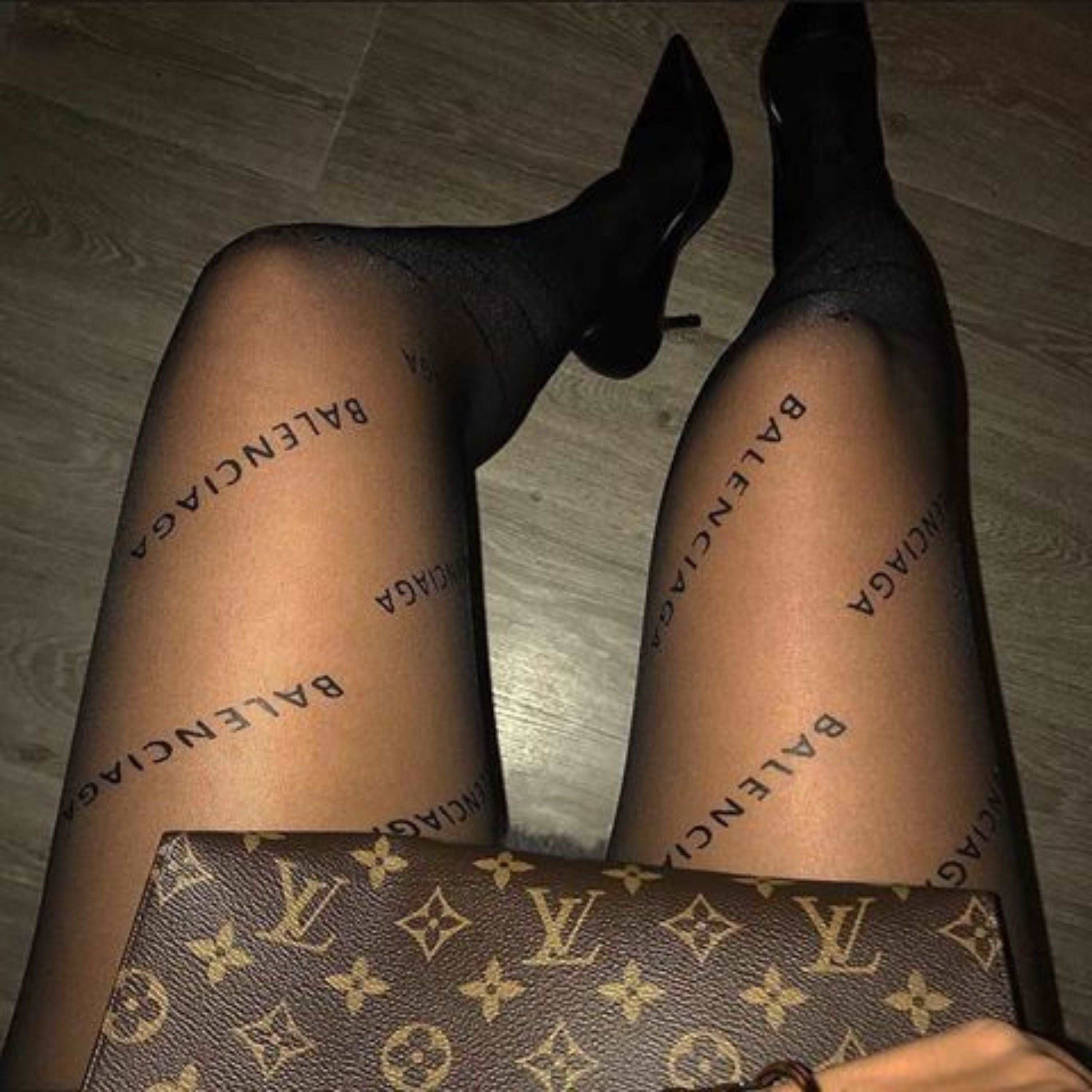 Black pantyhose deals with designs