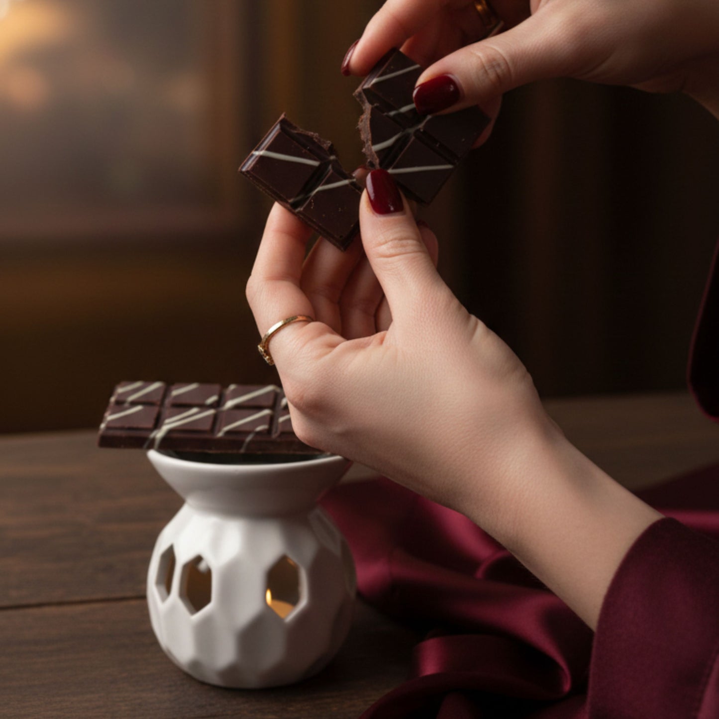 Cafe Delights Dubai Chocolate Bar Scented Soy Wax Melt Collection