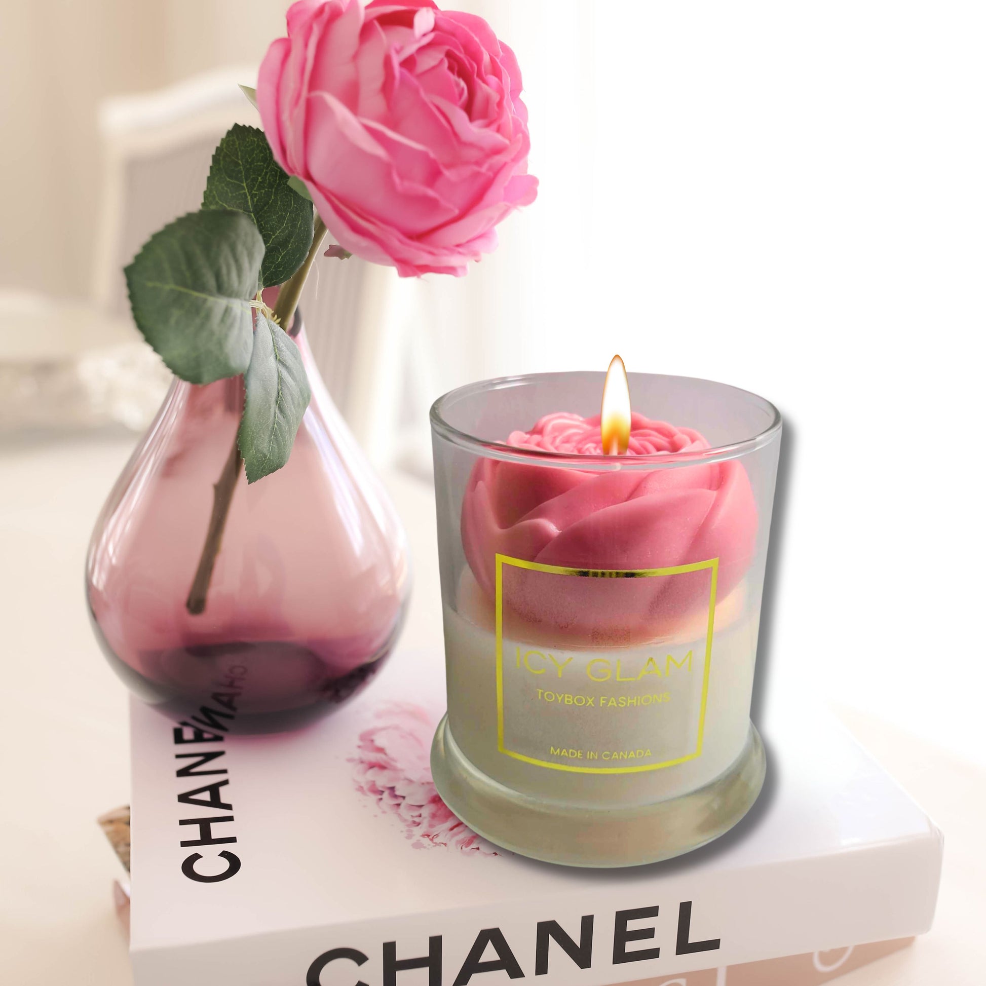 Scented Peony Soy Wax Candle