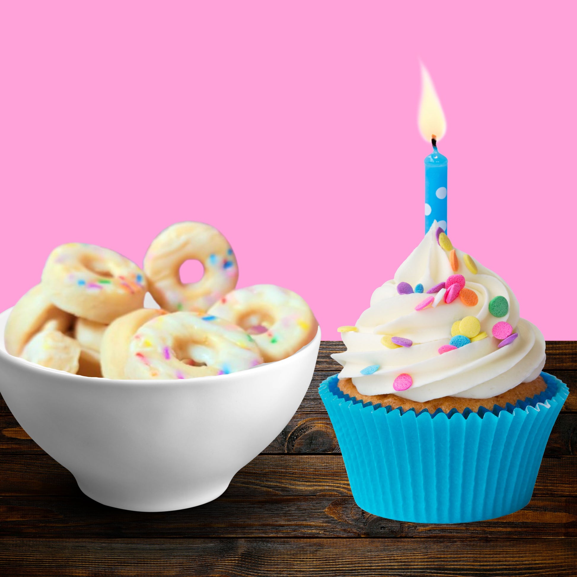 Cafe Delights Warm Birthday Cake Donut Scented Soy Wax Melts