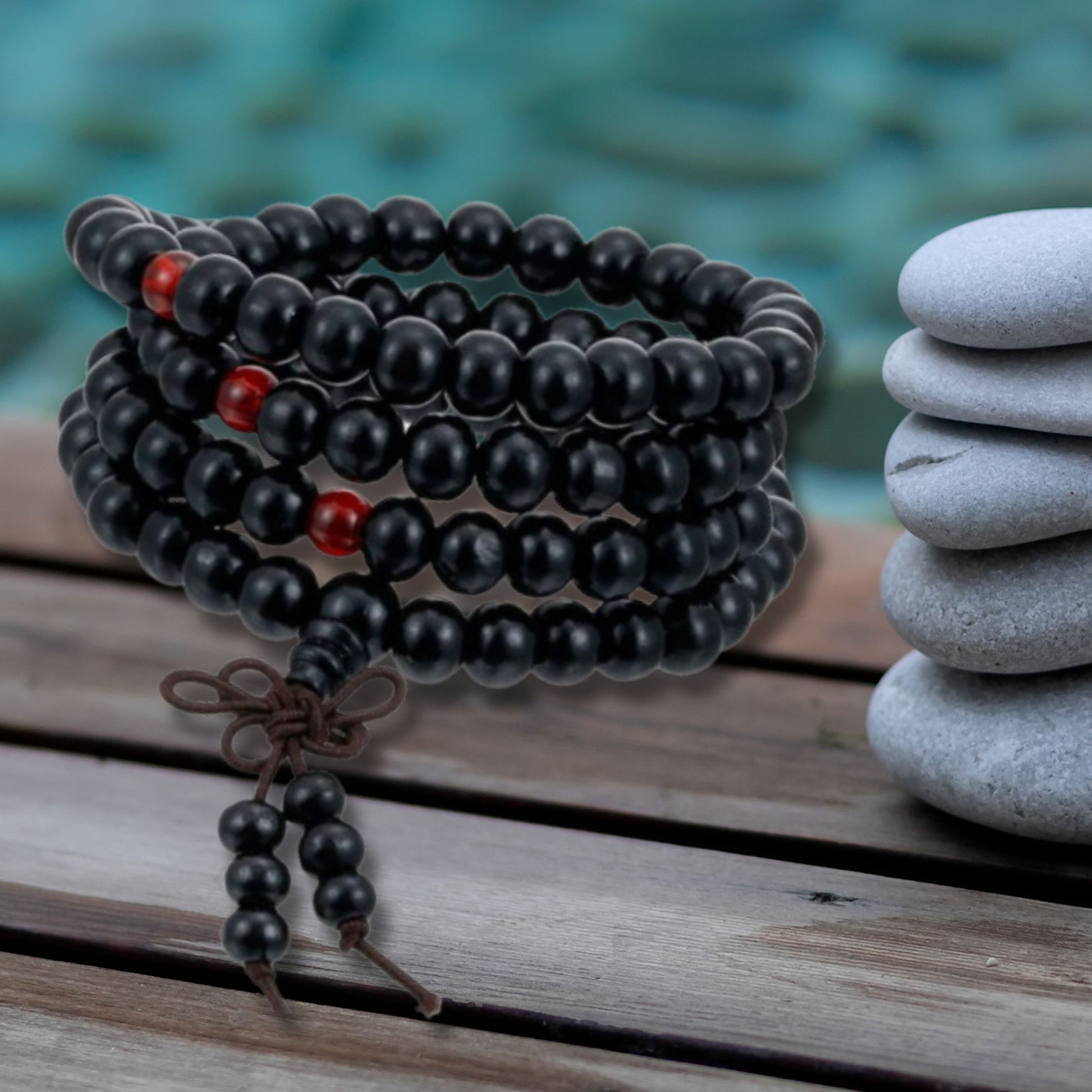 Natural Sandalwood Healing Bead Bracelet