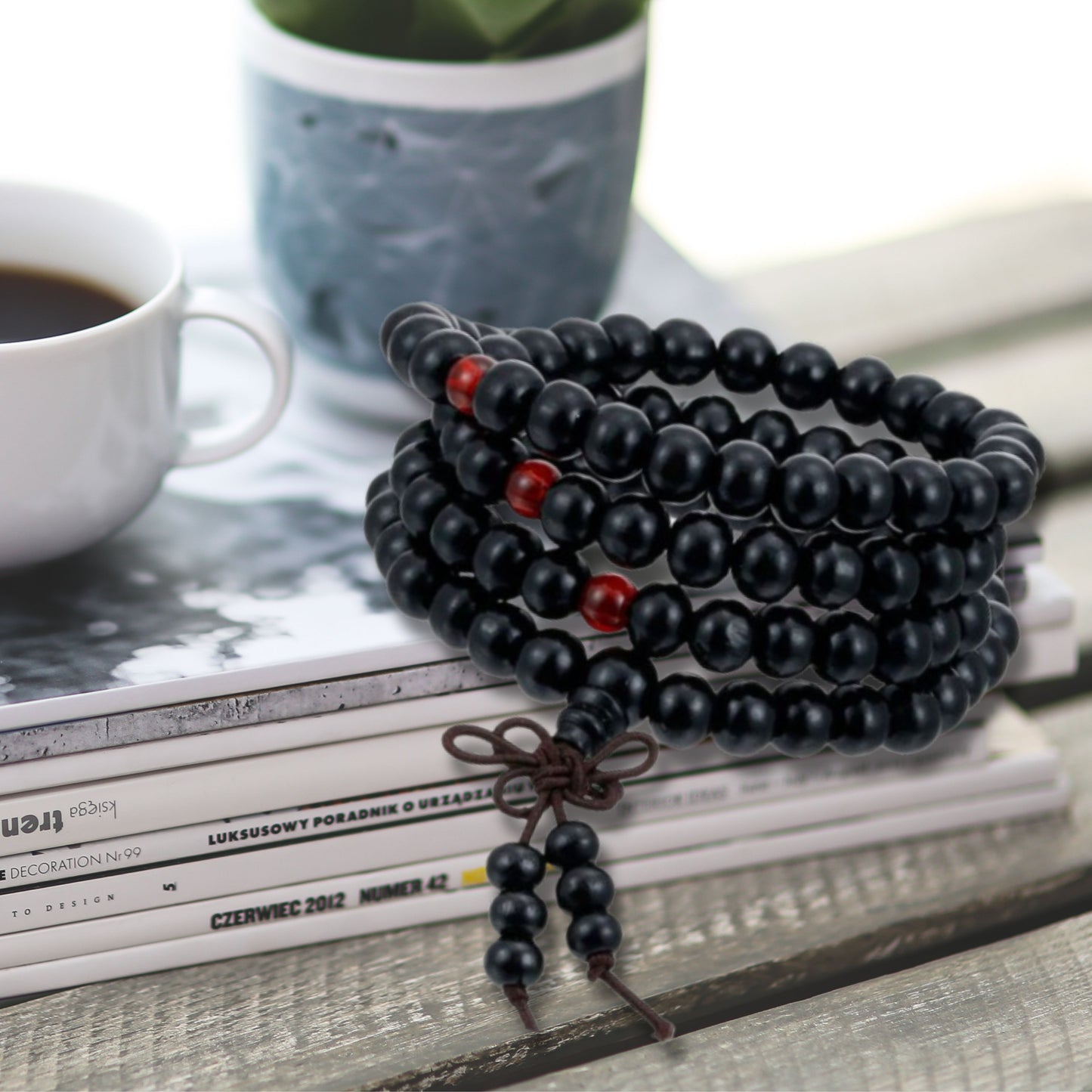 Natural Sandalwood Healing Bead Bracelet