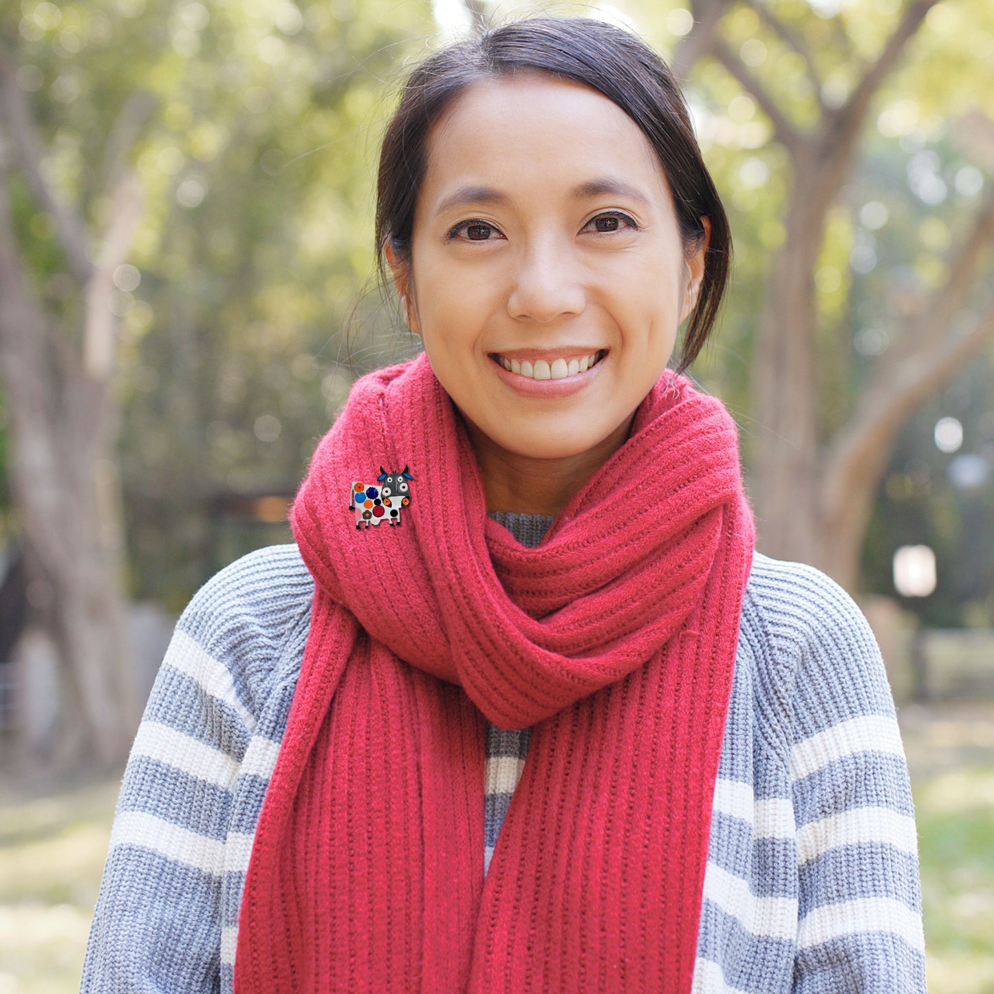 Cow Statement Brooch Pin Collection