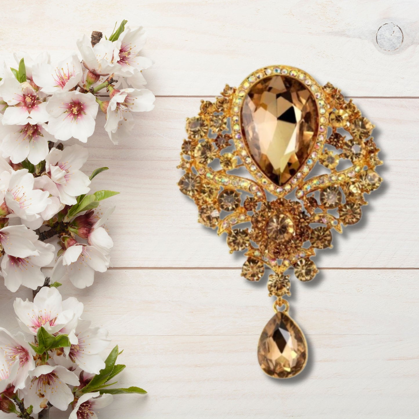 Rhinestone Statement Brooch Pin Collection