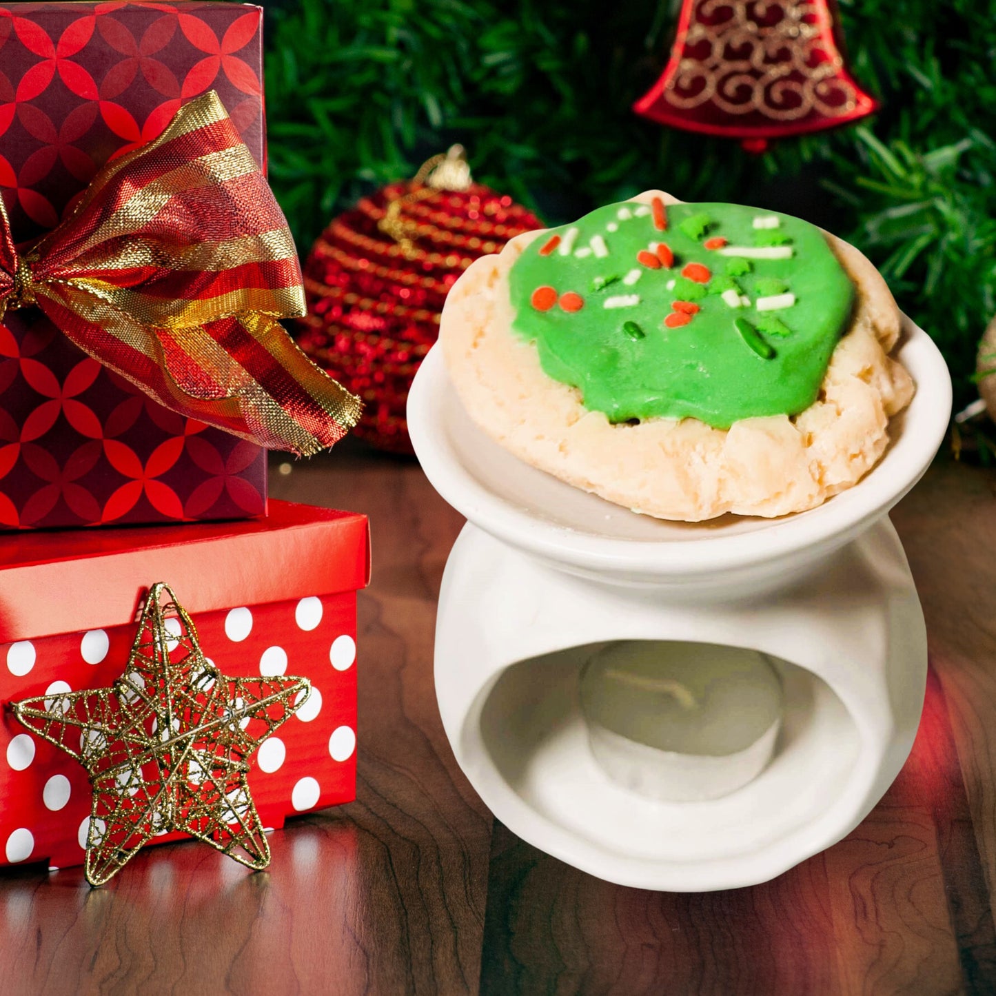 Cafe Delights Christmas Sugar Cookie Scented Soy Wax Melt & Warmer Gift Set
