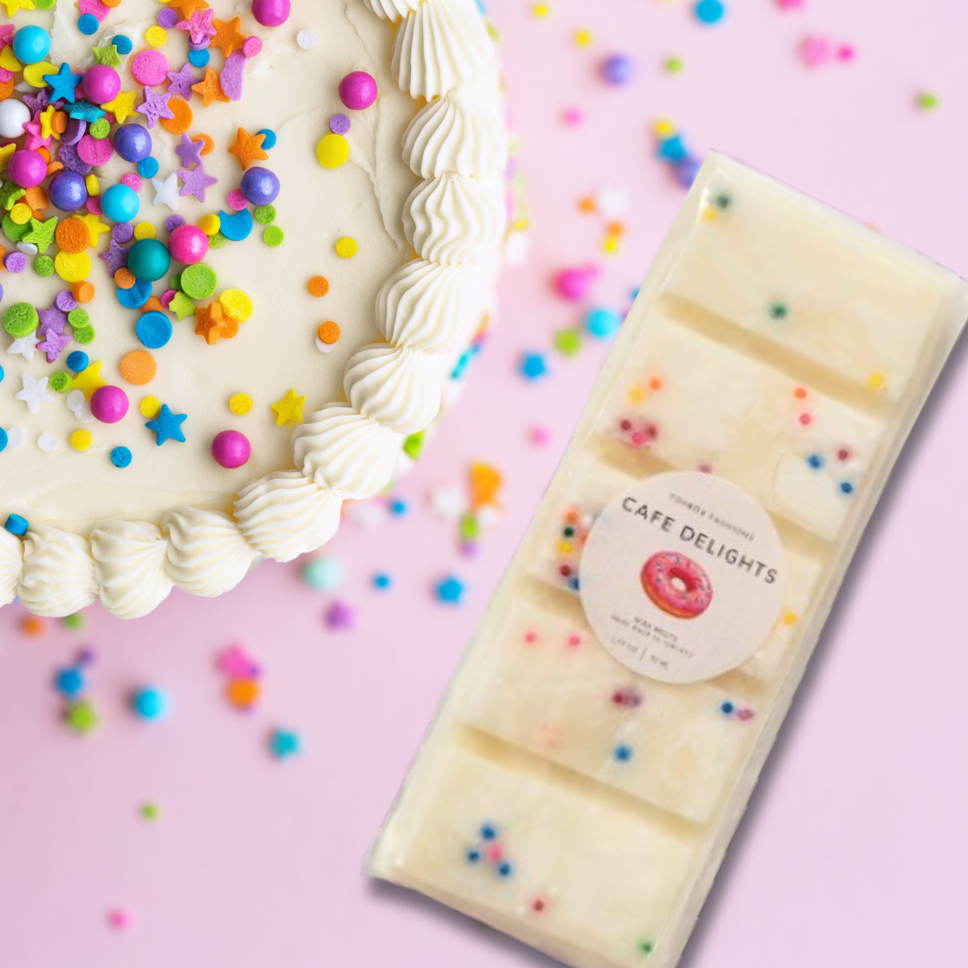 Cafe Delights Confetti Birthday Cake Soy Wax Melts