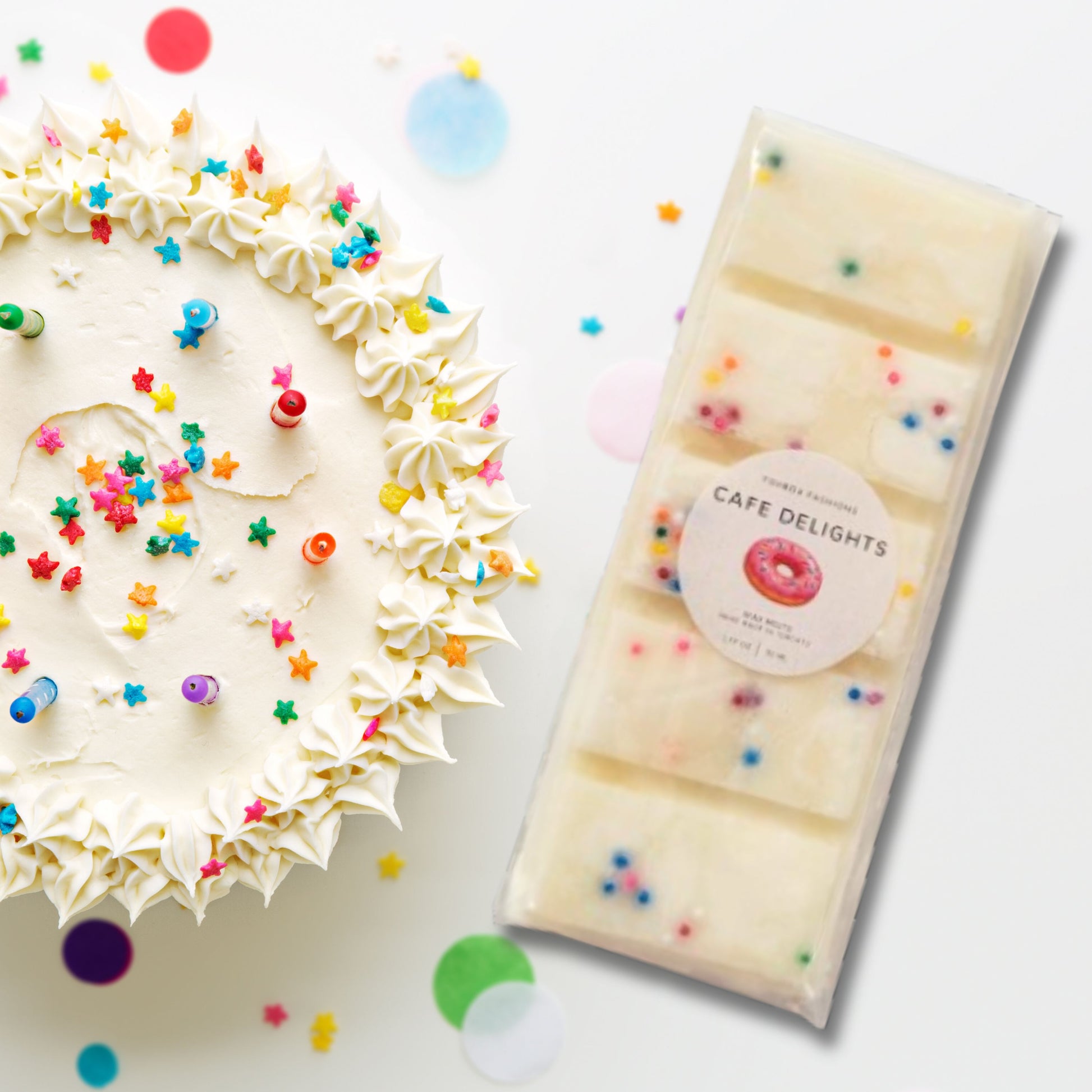 Cafe Delights Confetti Birthday Cake Soy Wax Melts