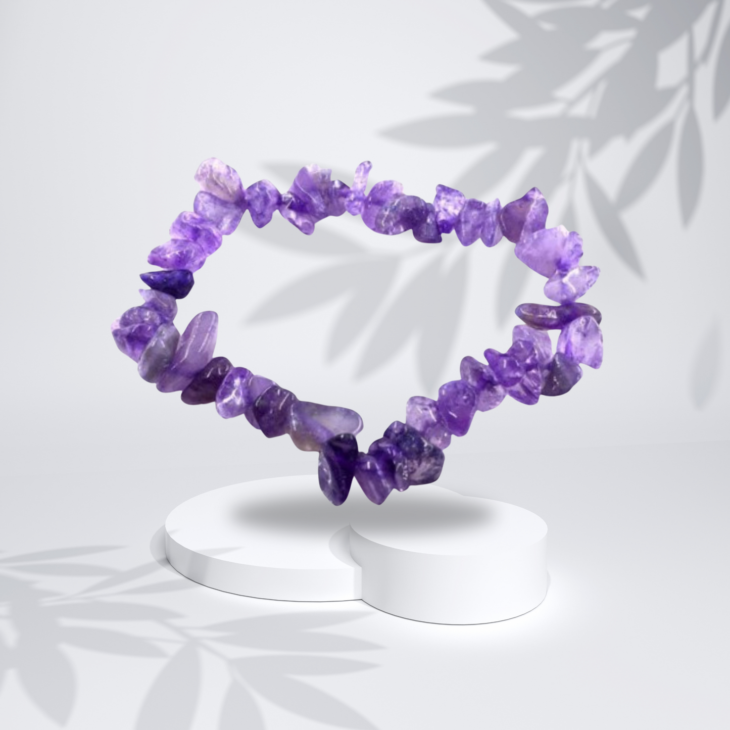 Natural Healing Purple Amethyst Gemstone Bracelet