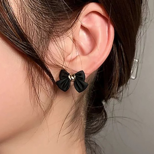 Retro Bow Statement Fashion Earrings