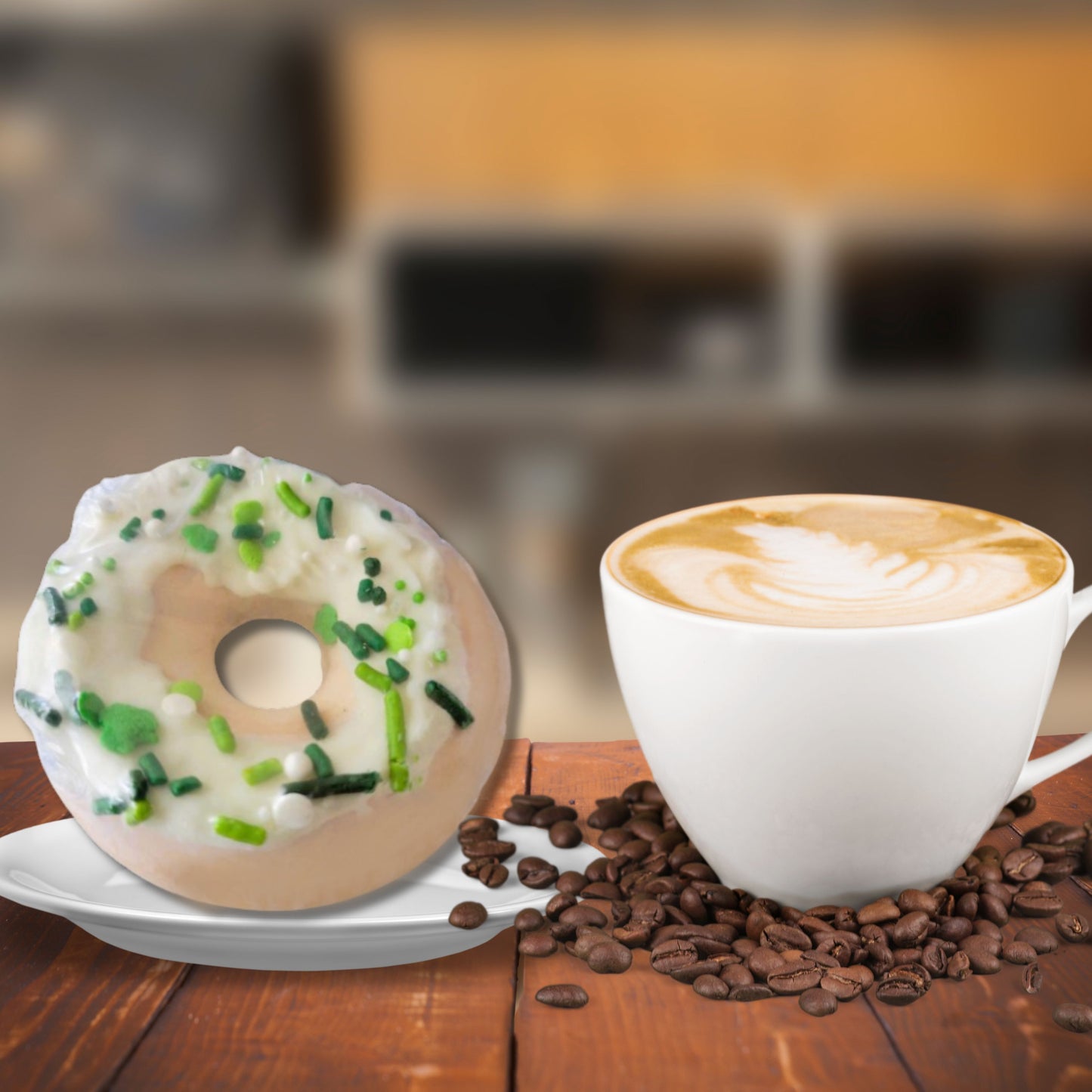 Cafe Delights Mint Chocolate Donut Scented Soy Wax Melts