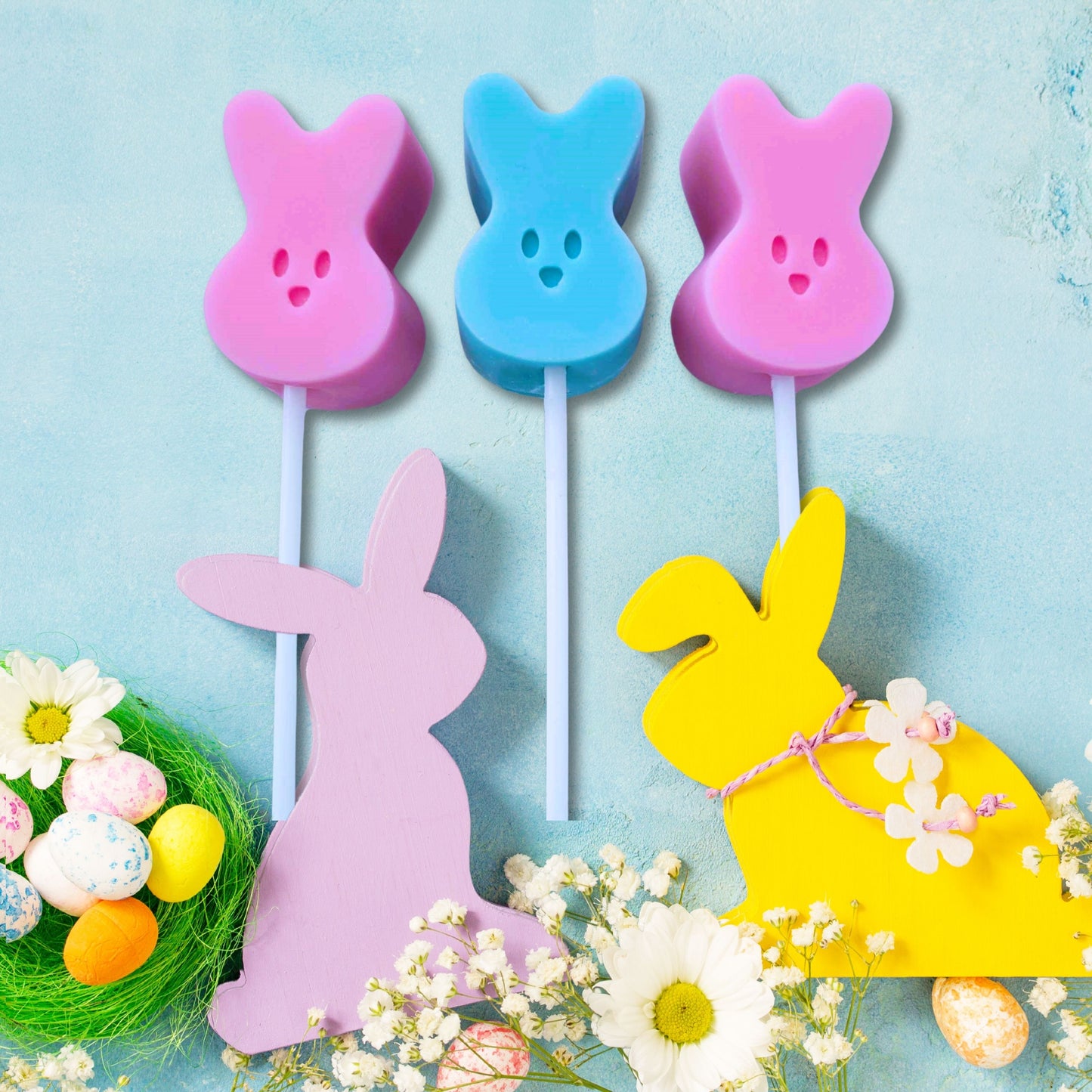 Easter Delights Marshmallow Peeps Lollipops Scented Soy Wax Melts