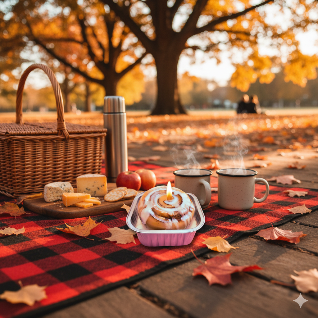 Cafe Delights Cinnamon Bun Scented Soy Wax Candle
