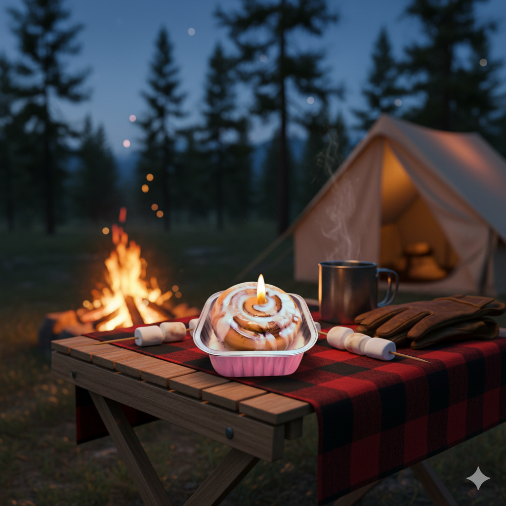 Cafe Delights Cinnamon Bun Scented Soy Wax Candle