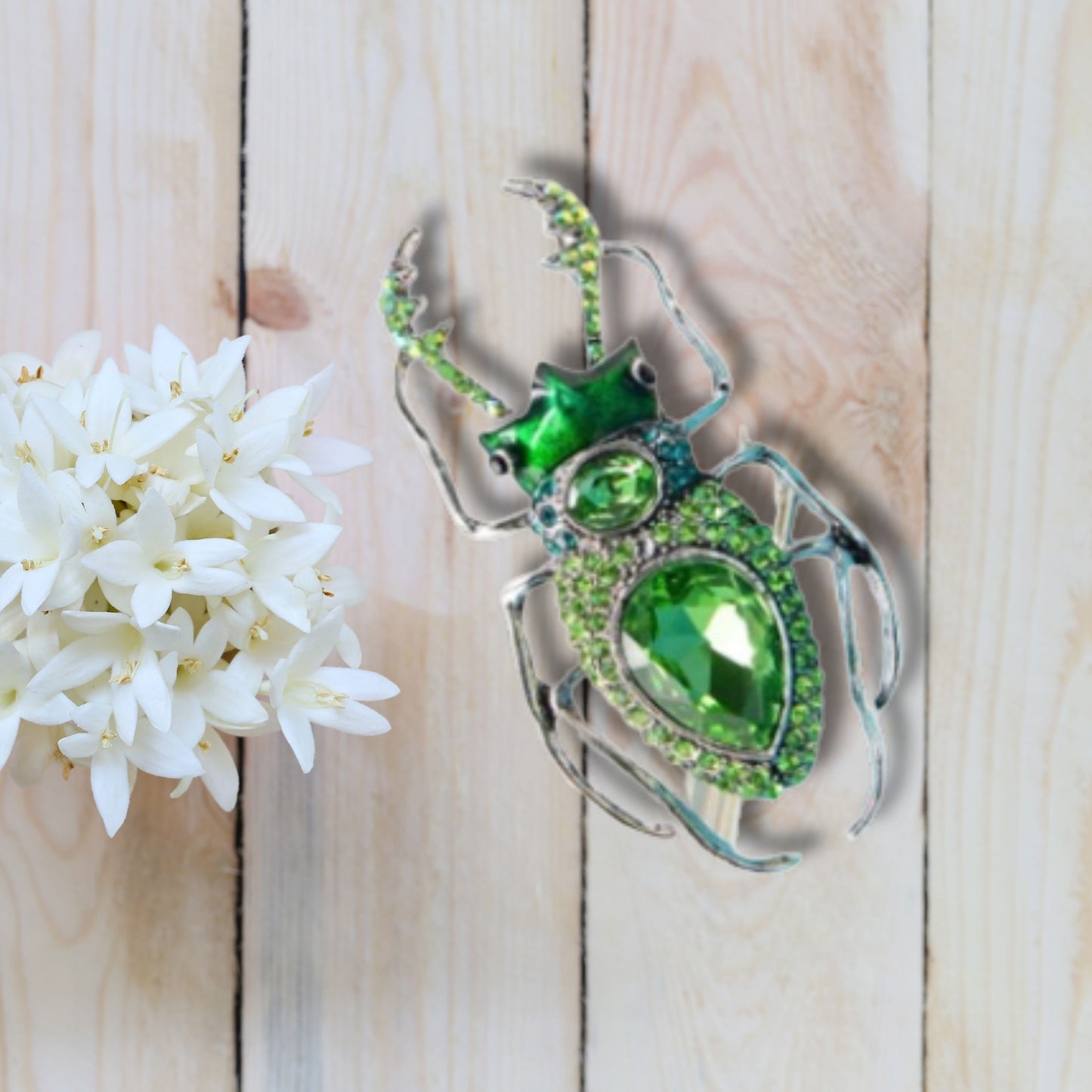 Rhinestone Beetle Brooch Pin Collection
