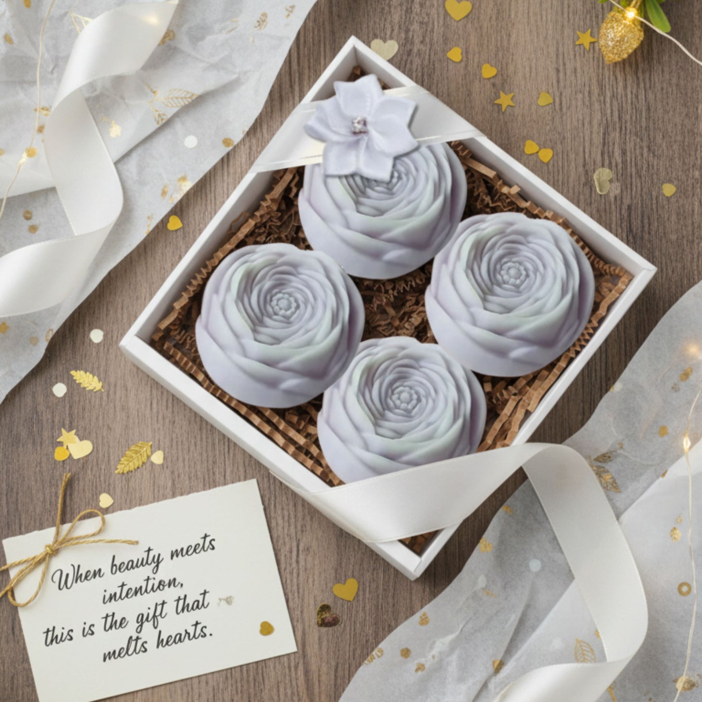 Scented Peony Soy Wax Candle or Wax Melt Gift Set