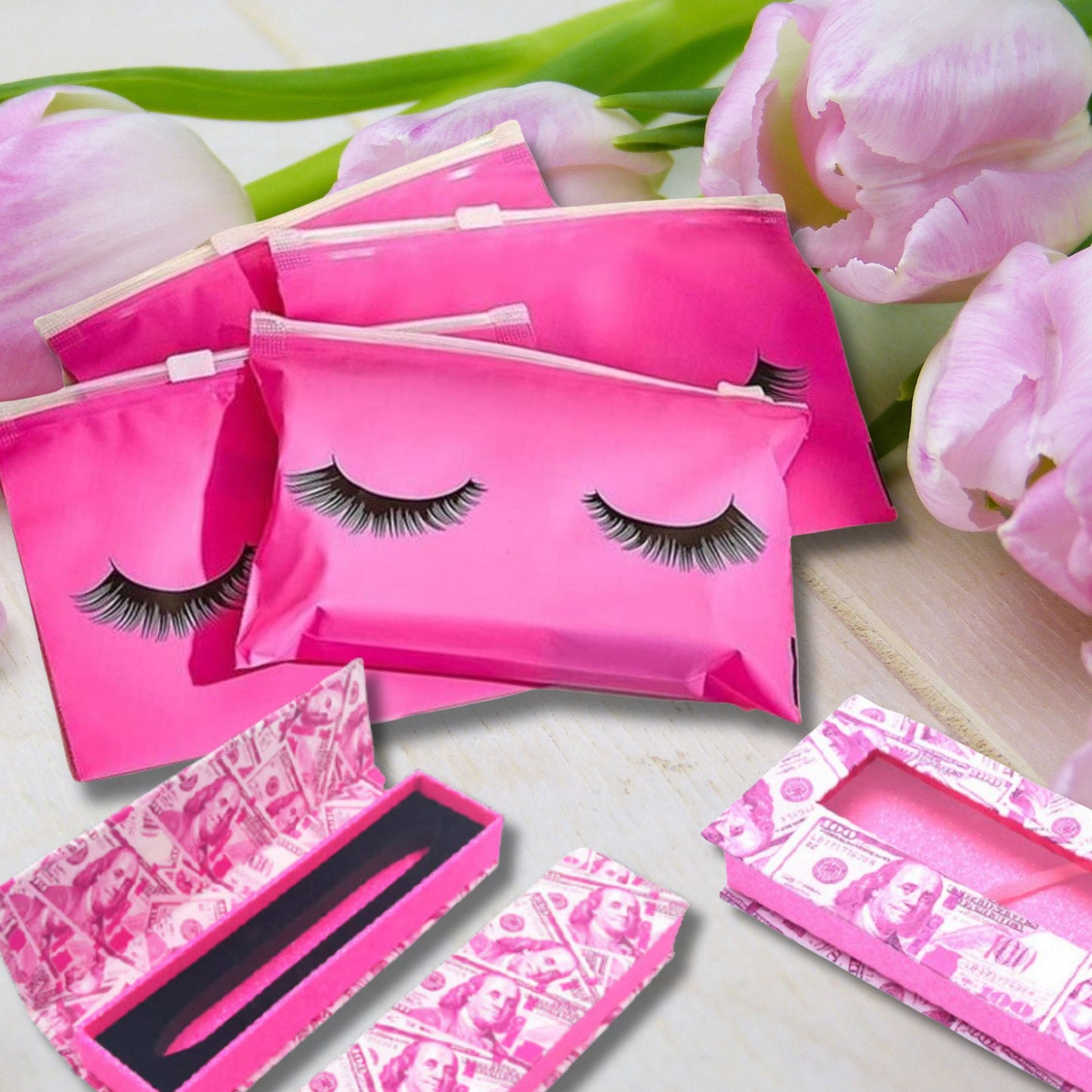 Hot Pink Lash Storage Travel Kit