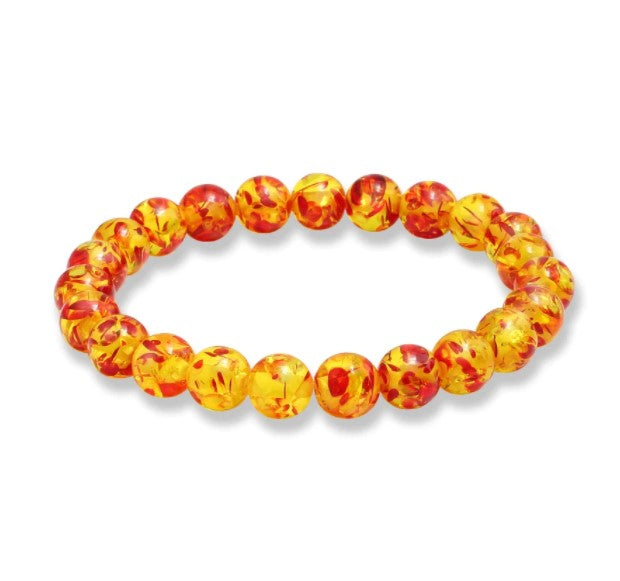 Yellow Orange Mix Fashion Stretch Bead Bracelet