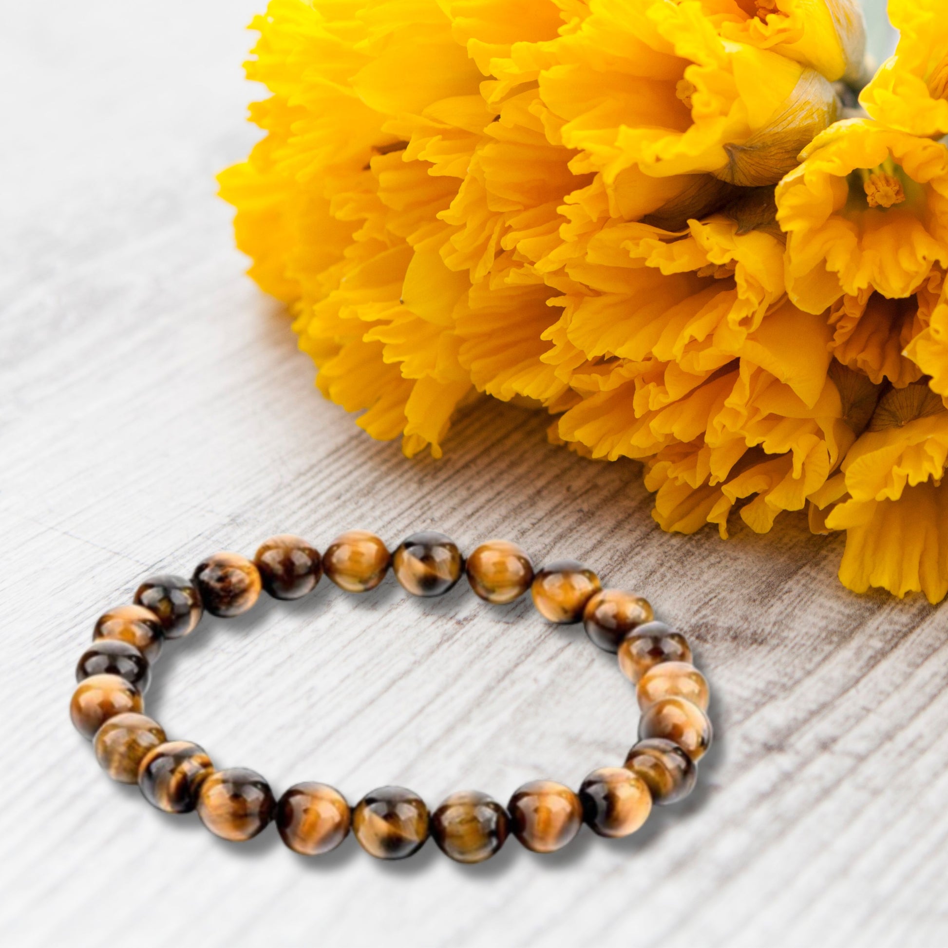 Natural Healing Tiger Eye Stretch Bracelet