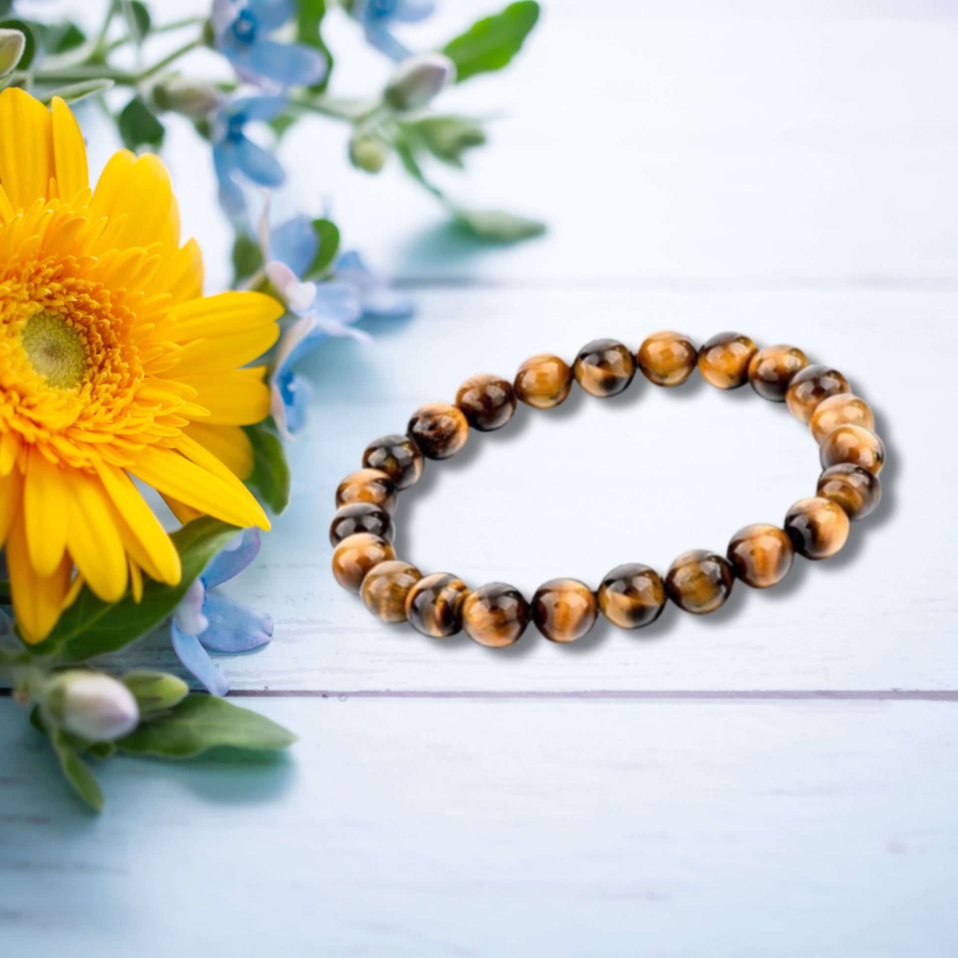 Natural Healing Tiger Eye Stretch Bracelet