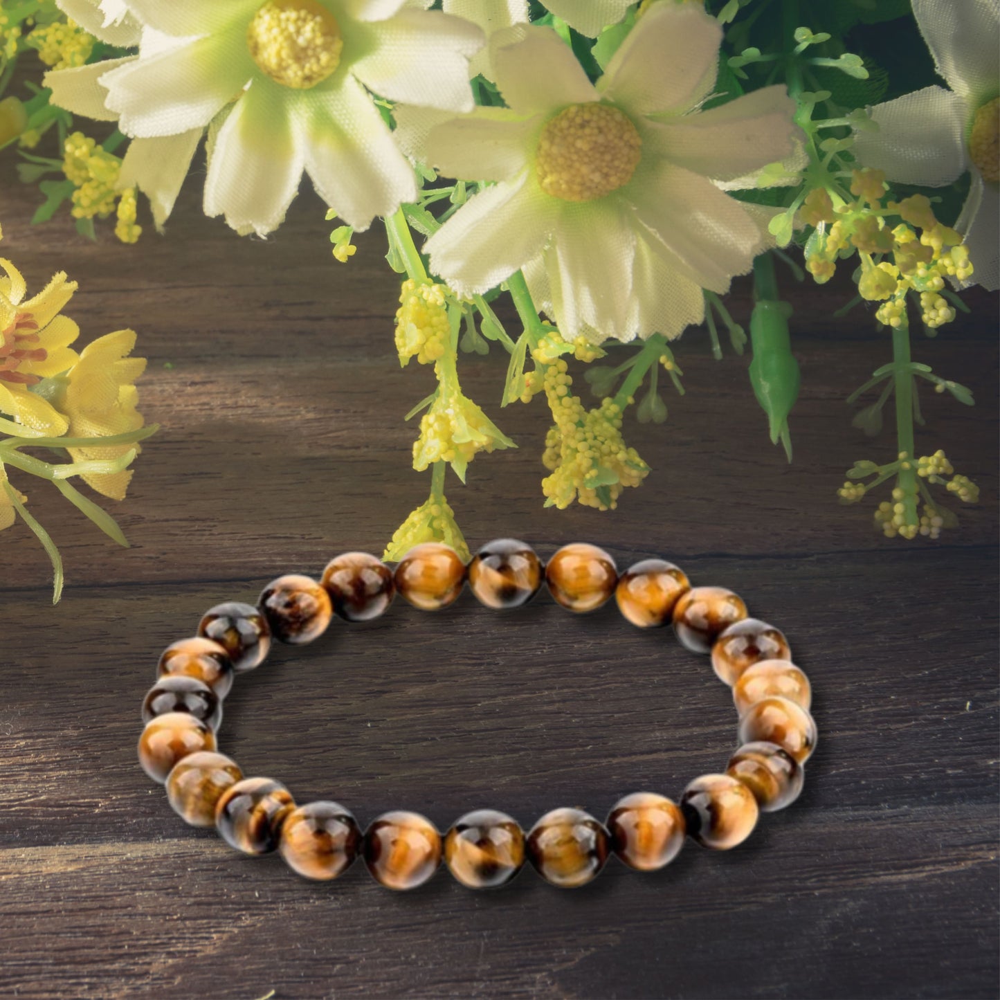 Natural Healing Tiger Eye Stretch Bracelet