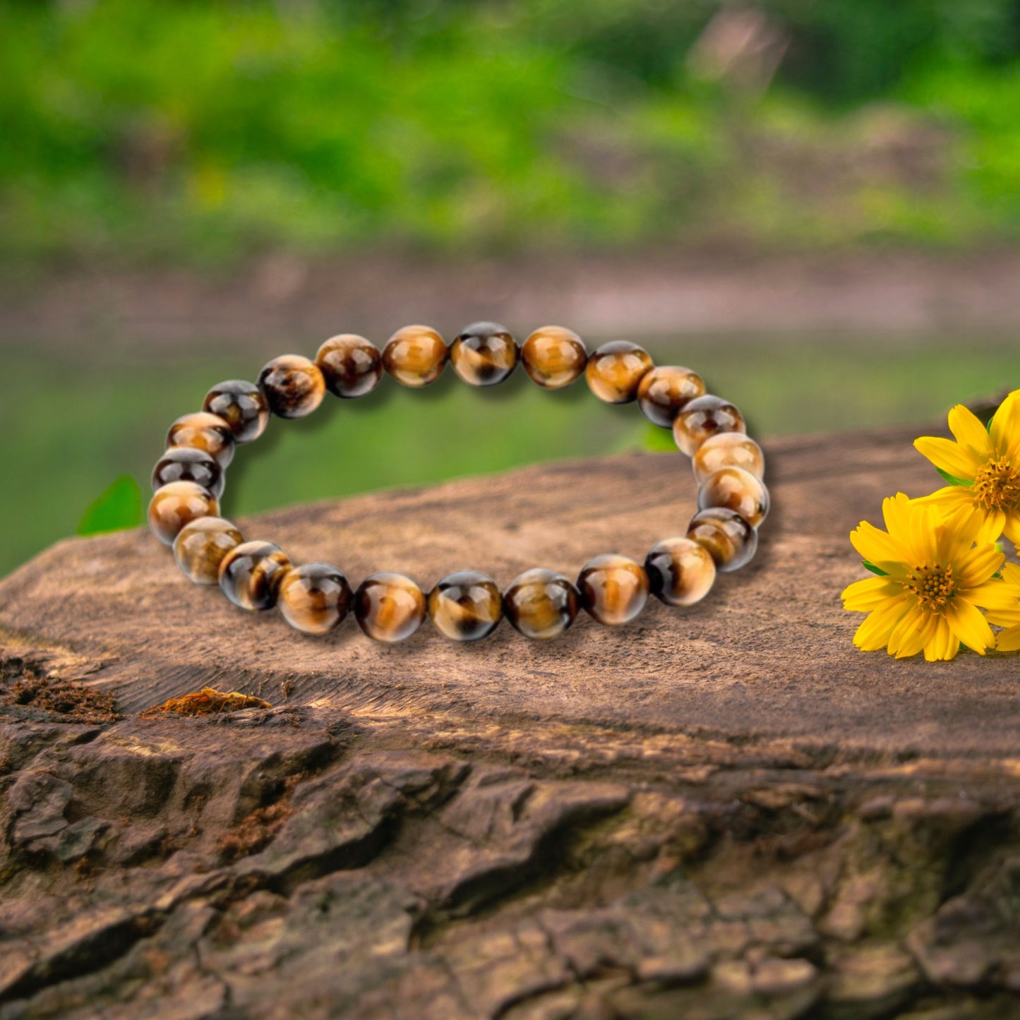 Natural Healing Tiger Eye Stretch Bracelet