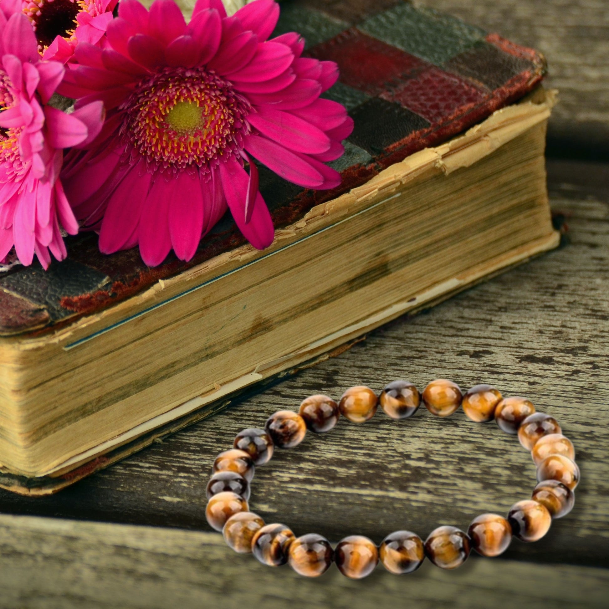 Natural Healing Tiger Eye Stretch Bracelet