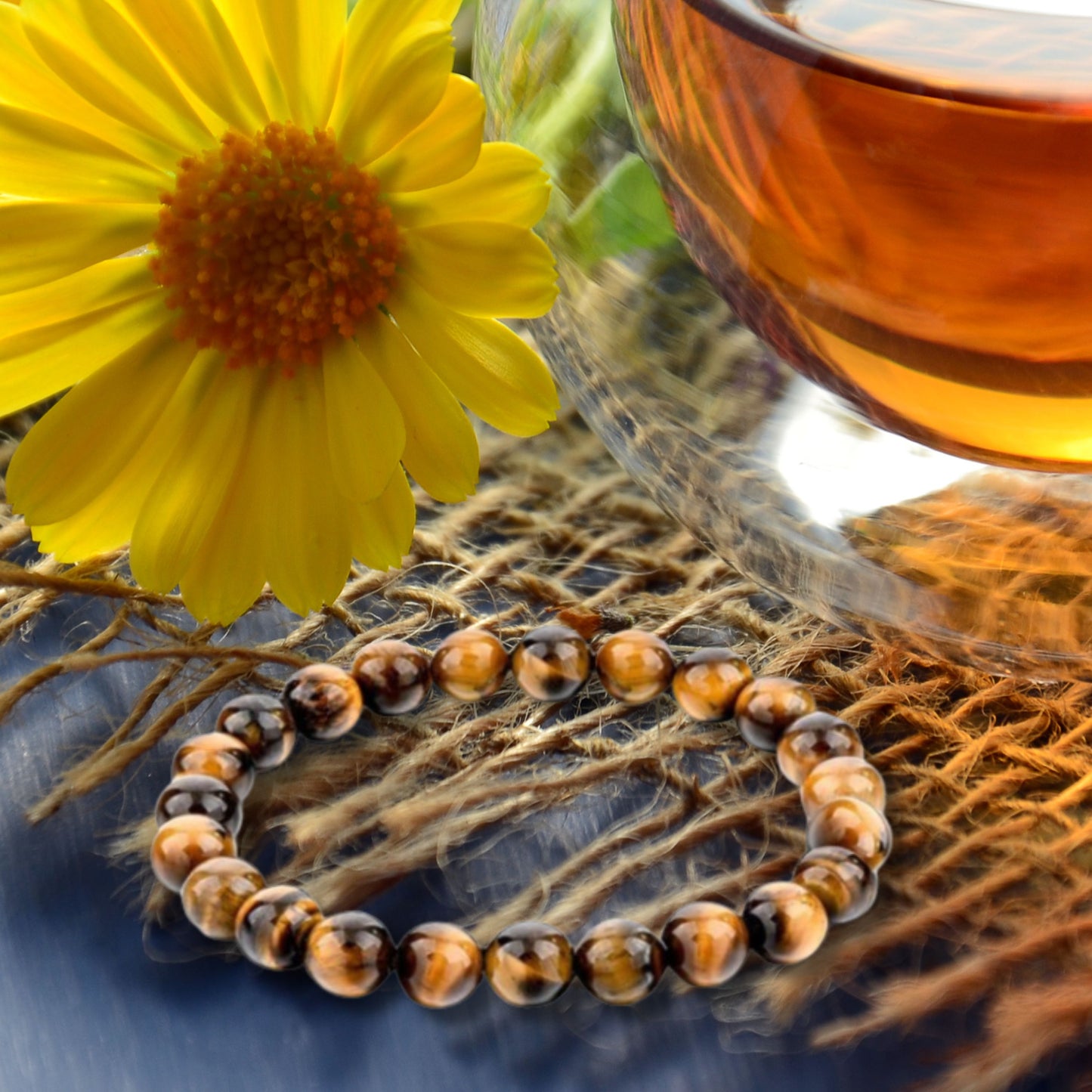 Natural Healing Tiger Eye Stretch Bracelet