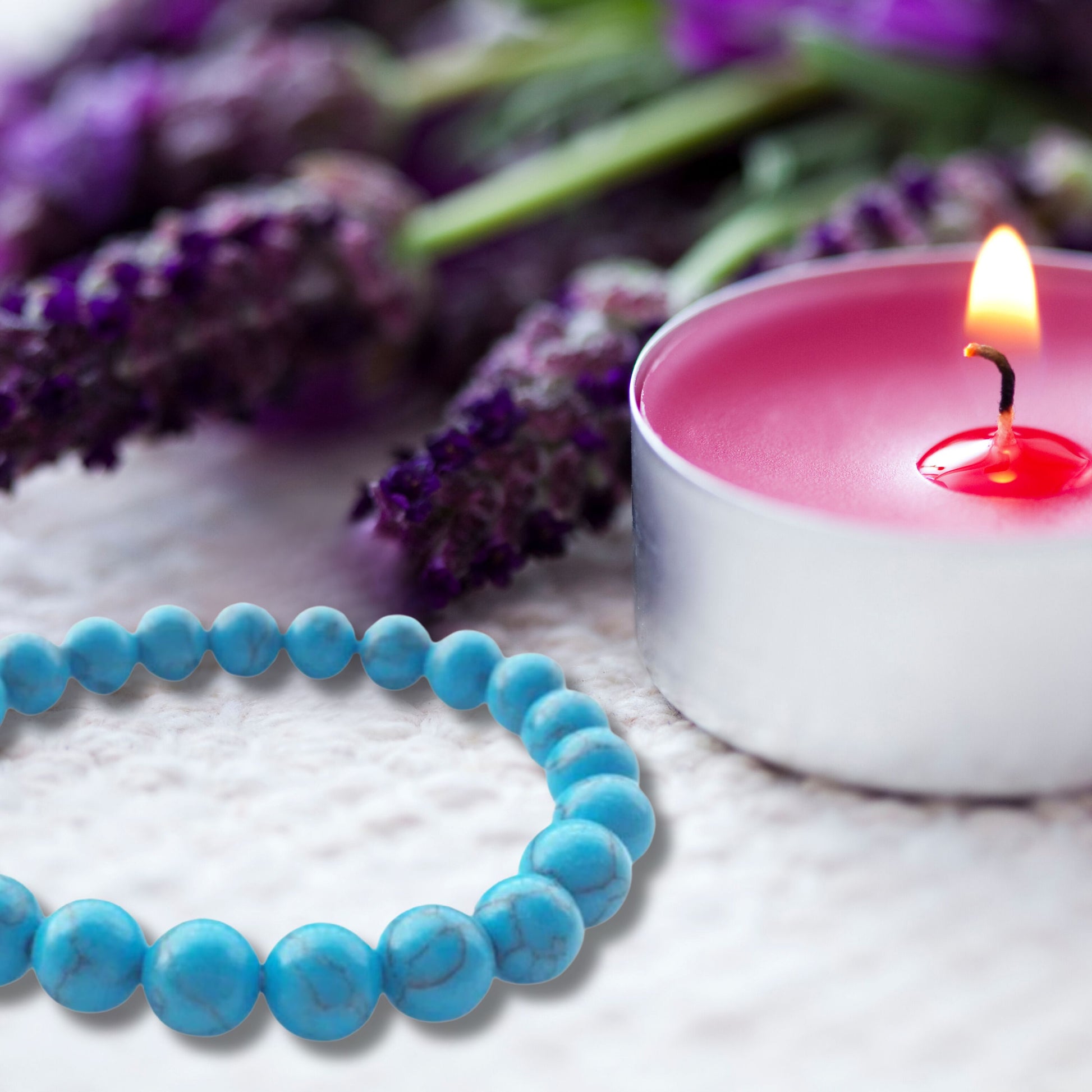 Natural Healing Turquoise Stretch Bracelet