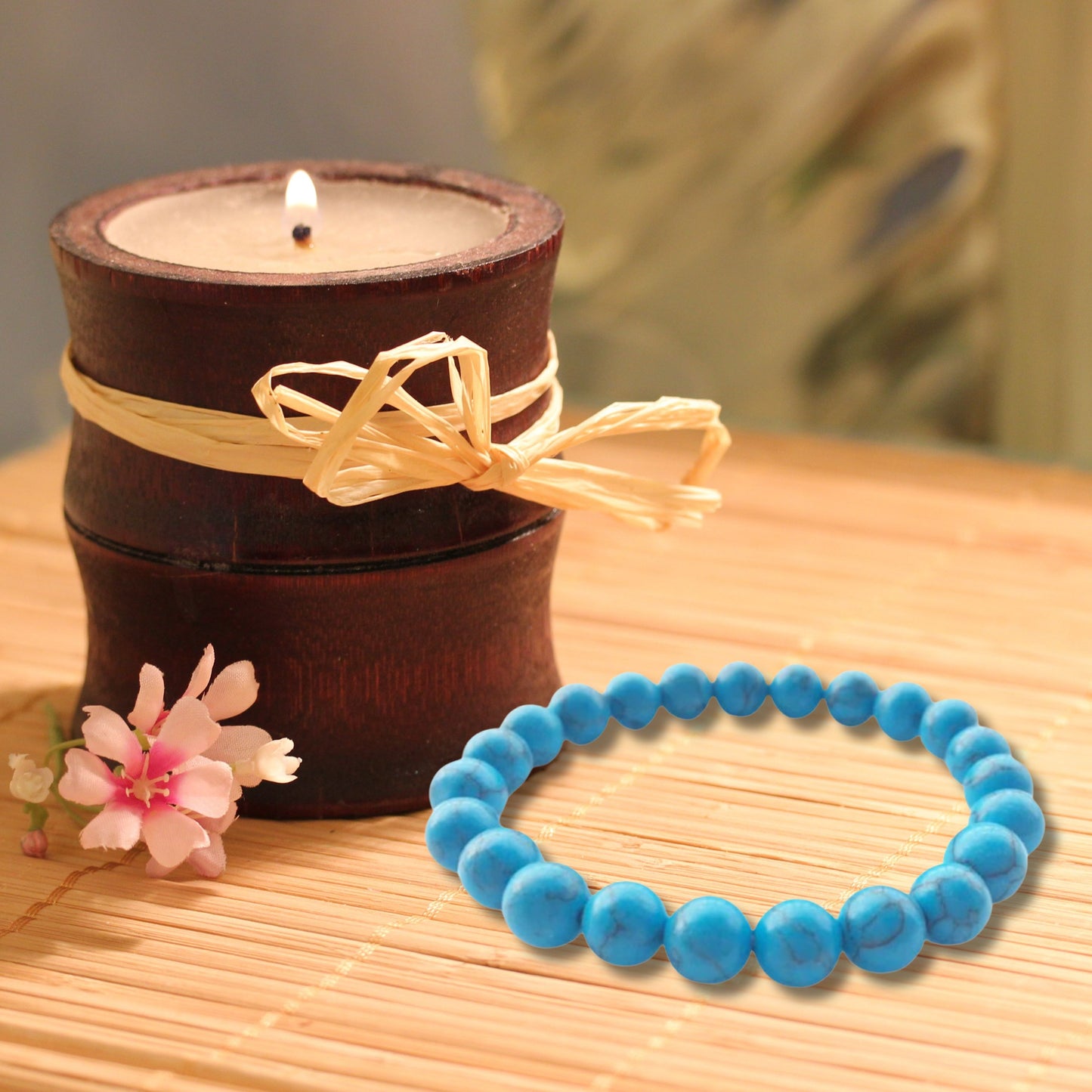 Natural Healing Turquoise Stretch Bracelet