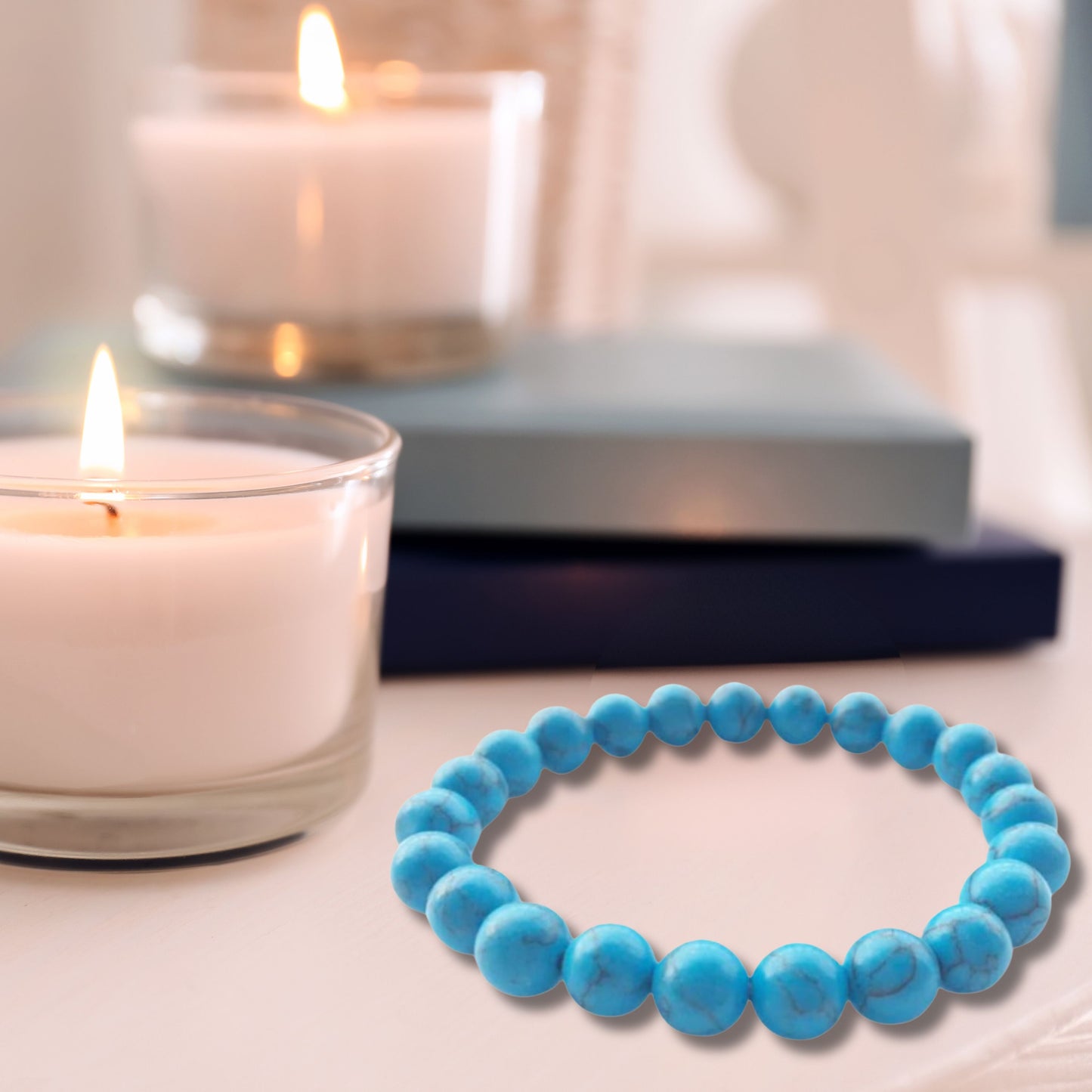 Natural Healing Turquoise Stretch Bracelet