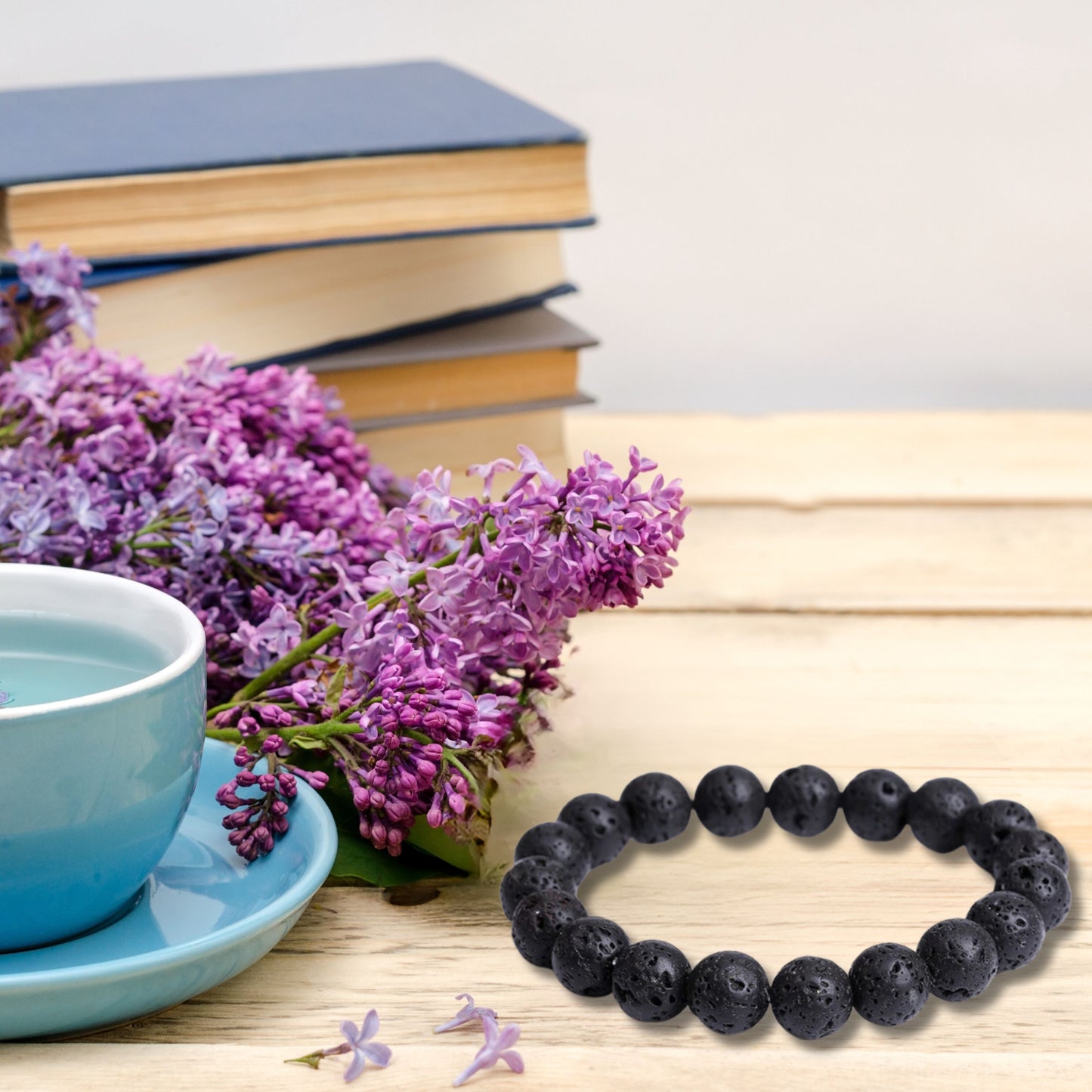 Natural Healing Pure Volcanic Stone Stretch Bracelet