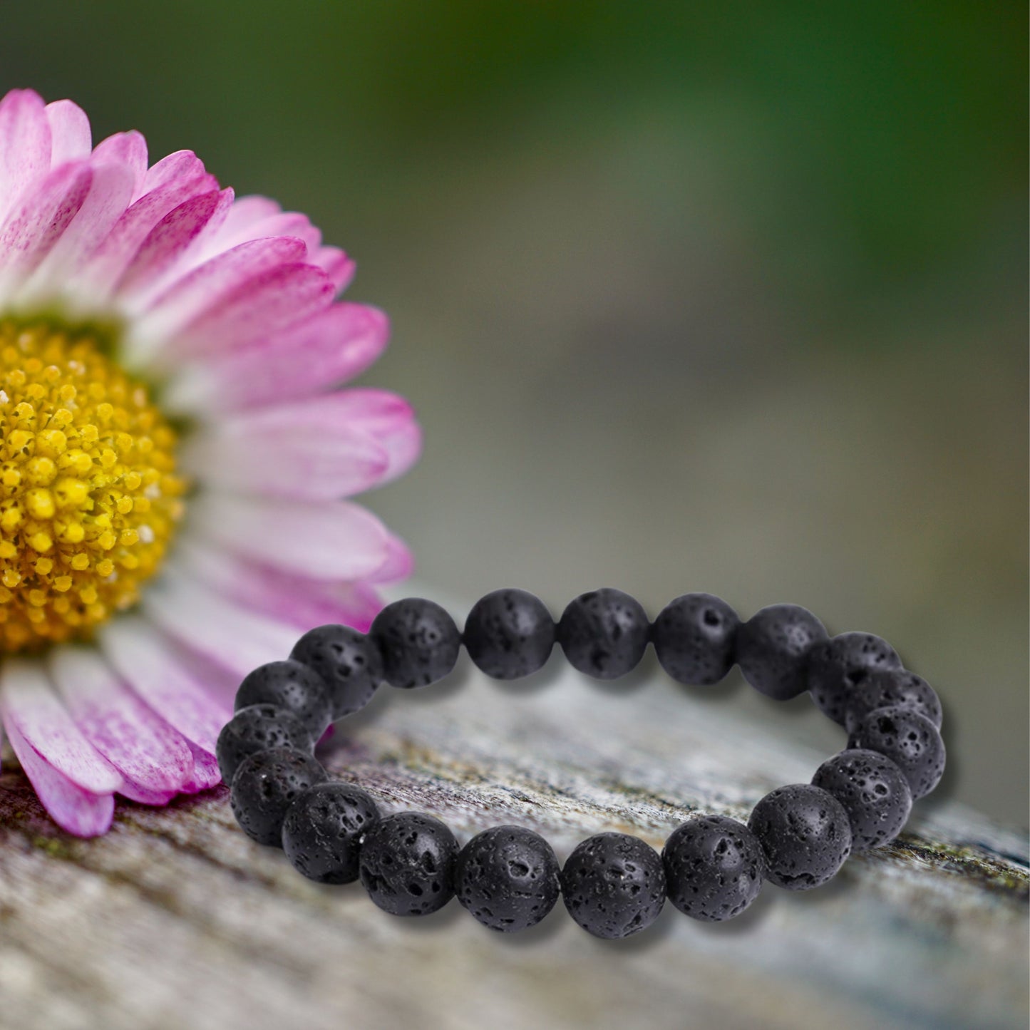 Natural Healing Pure Volcanic Stone Stretch Bracelet