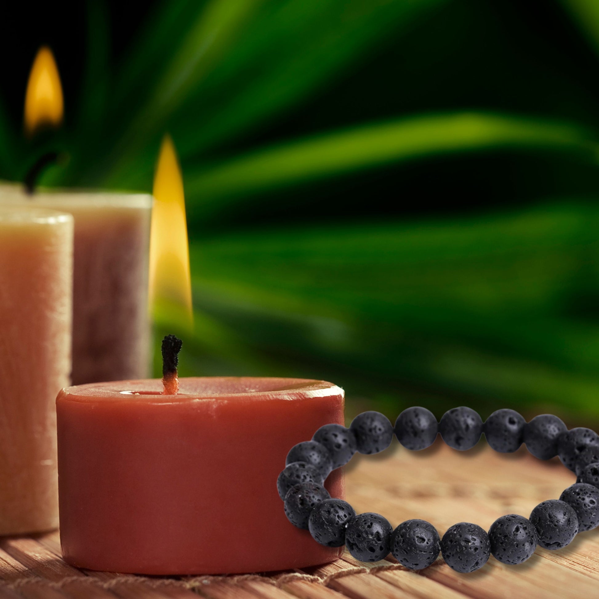 Natural Healing Pure Volcanic Stones Stretch Bracelet