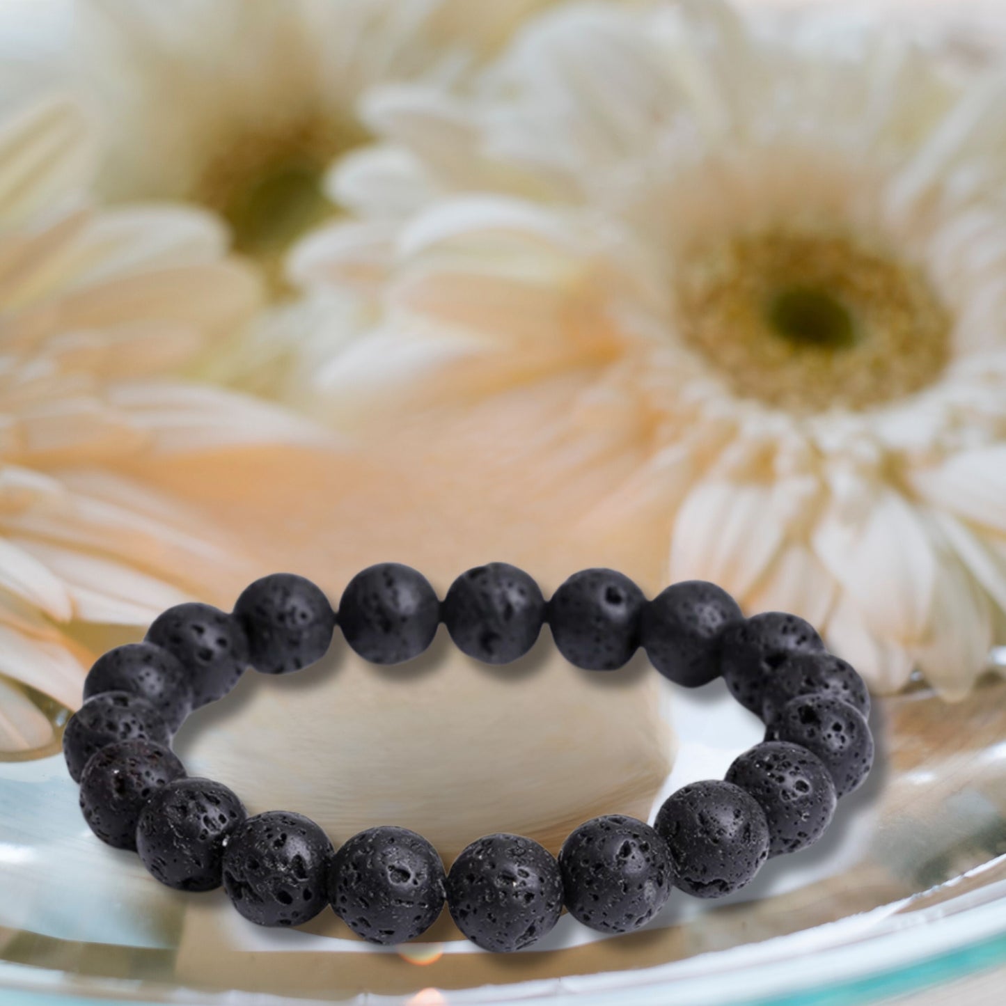 Natural Healing Pure Volcanic Stone Stretch Bracelet