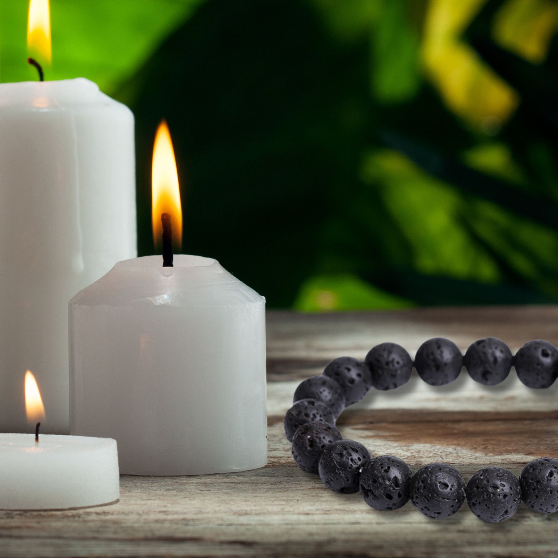 Natural Healing Pure Volcanic Stone Stretch Bracelet