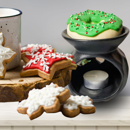 Cafe Delights Christmas Sugar Donut Scented Soy Wax Melt & Warmer Gift Set