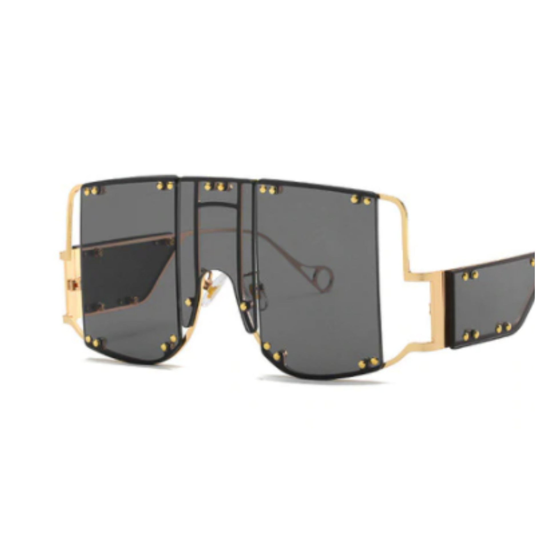 Black Rivet Glam Gradient Sunglasses