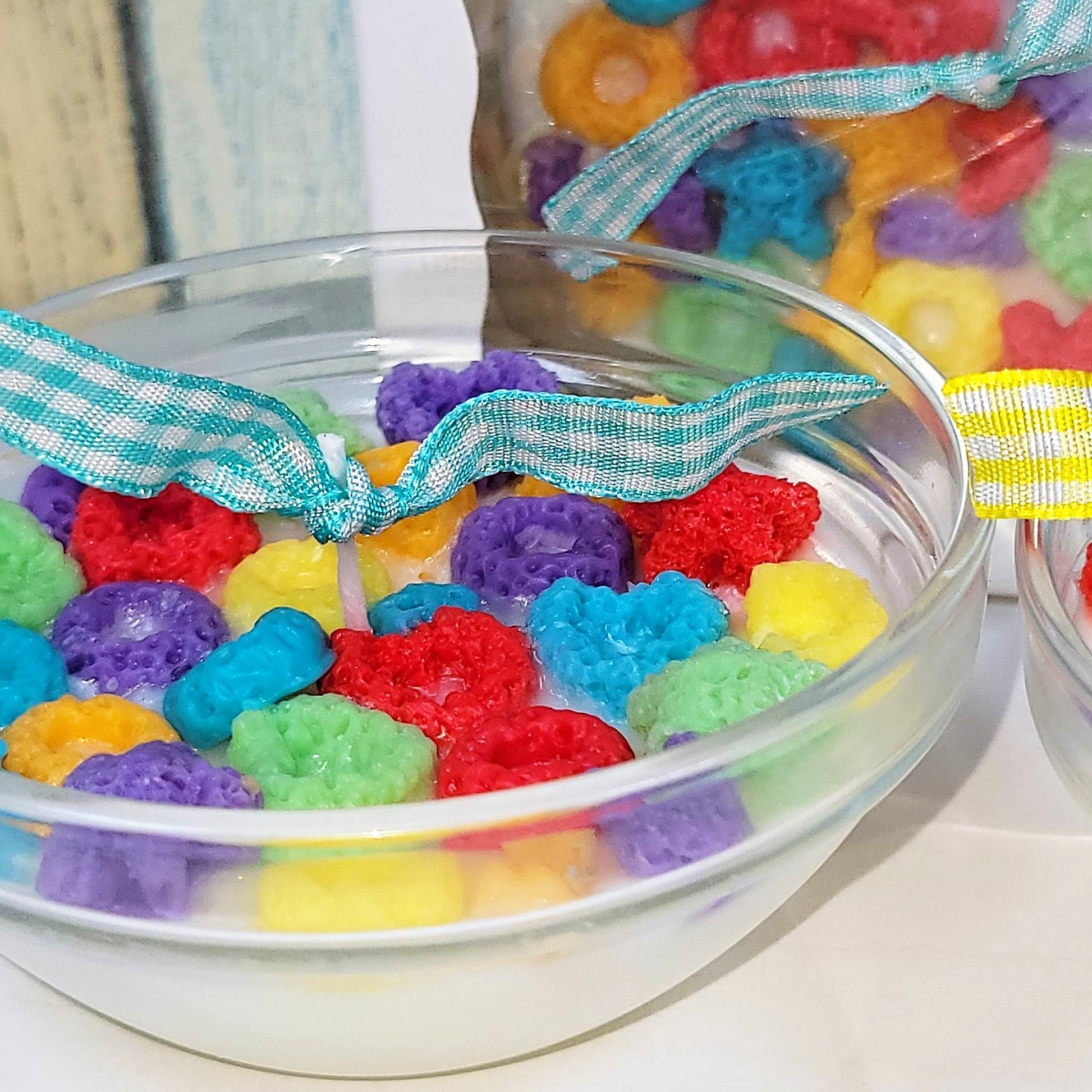 Rainbow Fruity O's Cereal Scented Soy Wax Candle