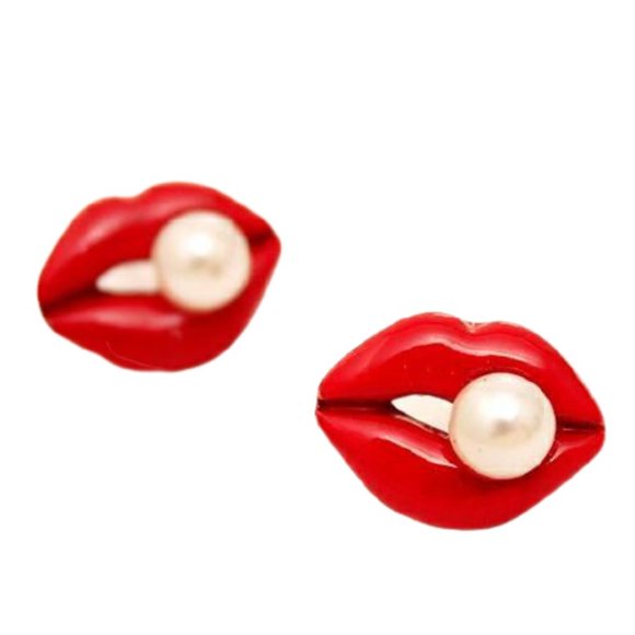 Retro Pinup Bold Stud Statement Fashion Acrylic Earrings